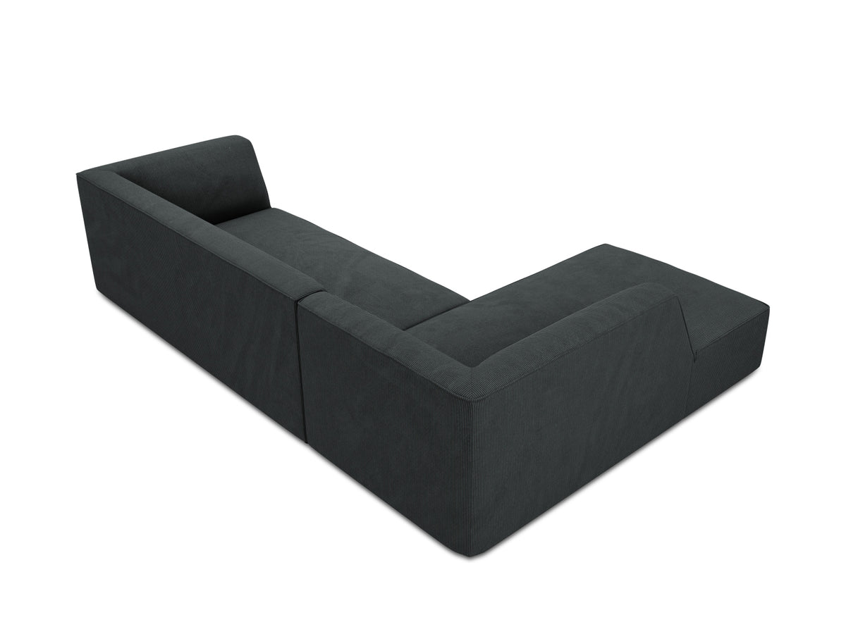 Ruby Modulares Ecksofa links 4 Sitzer in Black-Scala präsentiert im Onlineshop von KAQTU Design AG. Ecksofa links ist von Micadoni