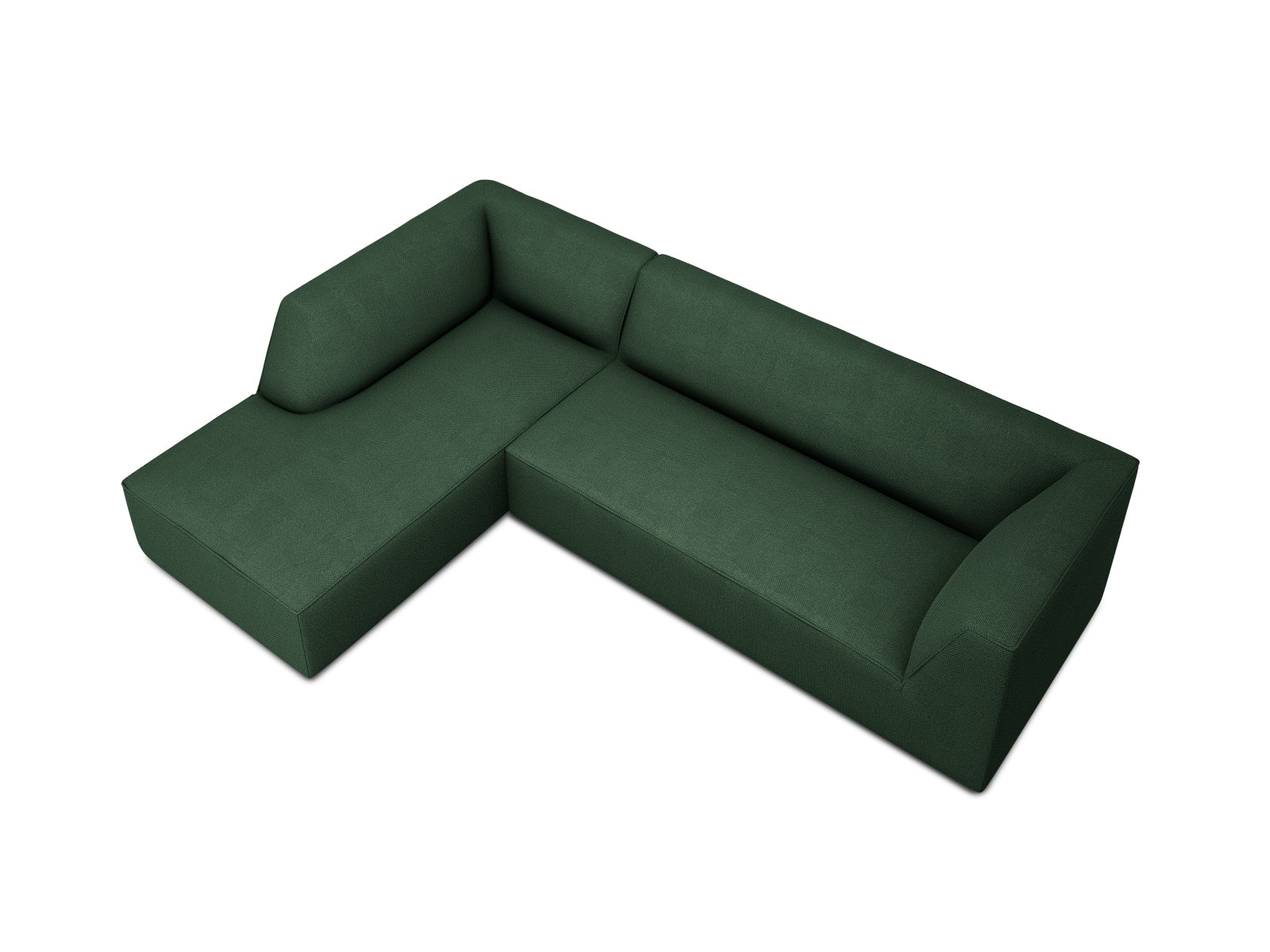 Ruby Modulares Ecksofa links 4 Sitzer in Green präsentiert im Onlineshop von KAQTU Design AG. Ecksofa links ist von Micadoni