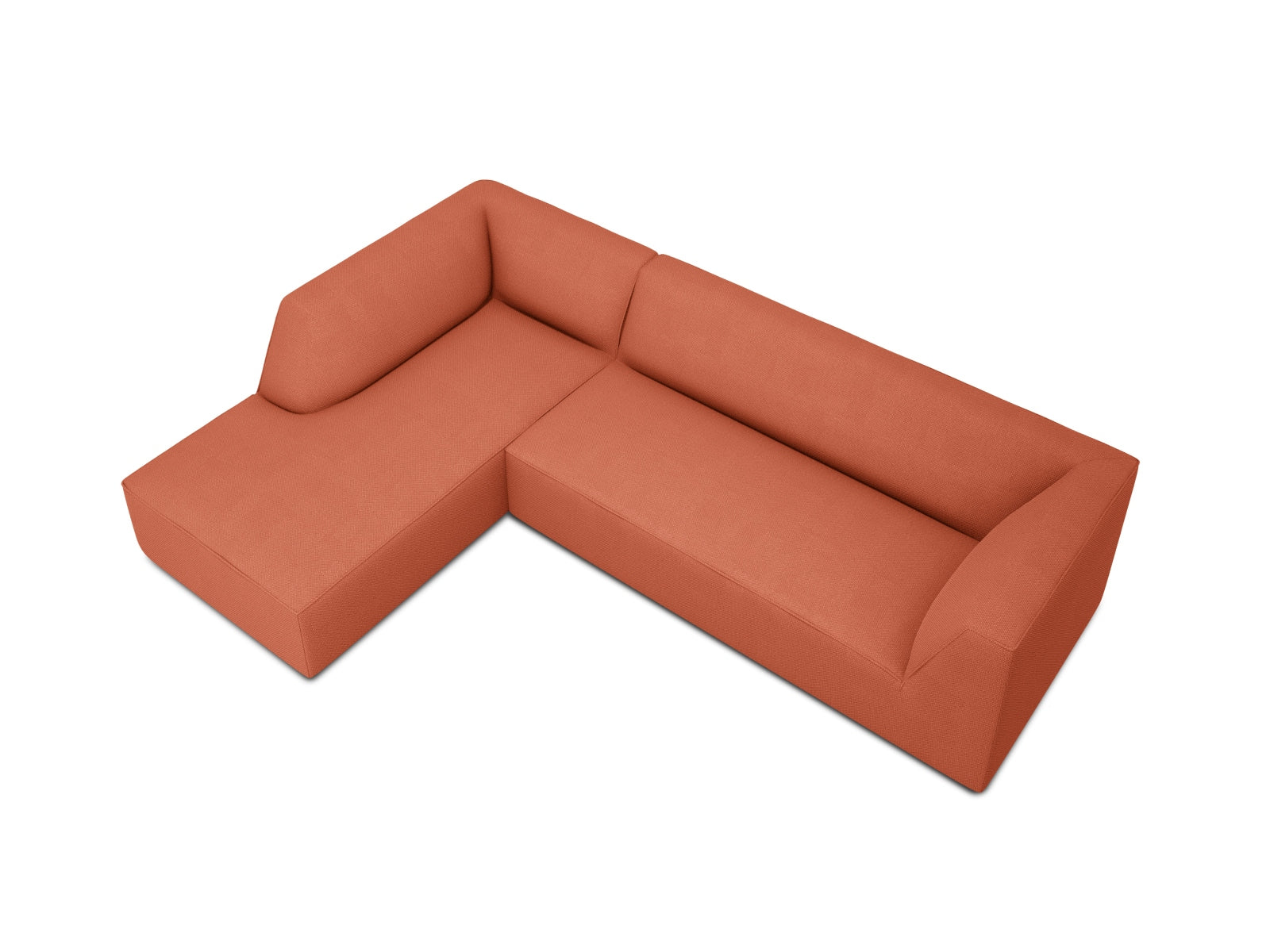 Ruby Modulares Ecksofa links 4 Sitzer in Coral präsentiert im Onlineshop von KAQTU Design AG. Ecksofa links ist von Micadoni