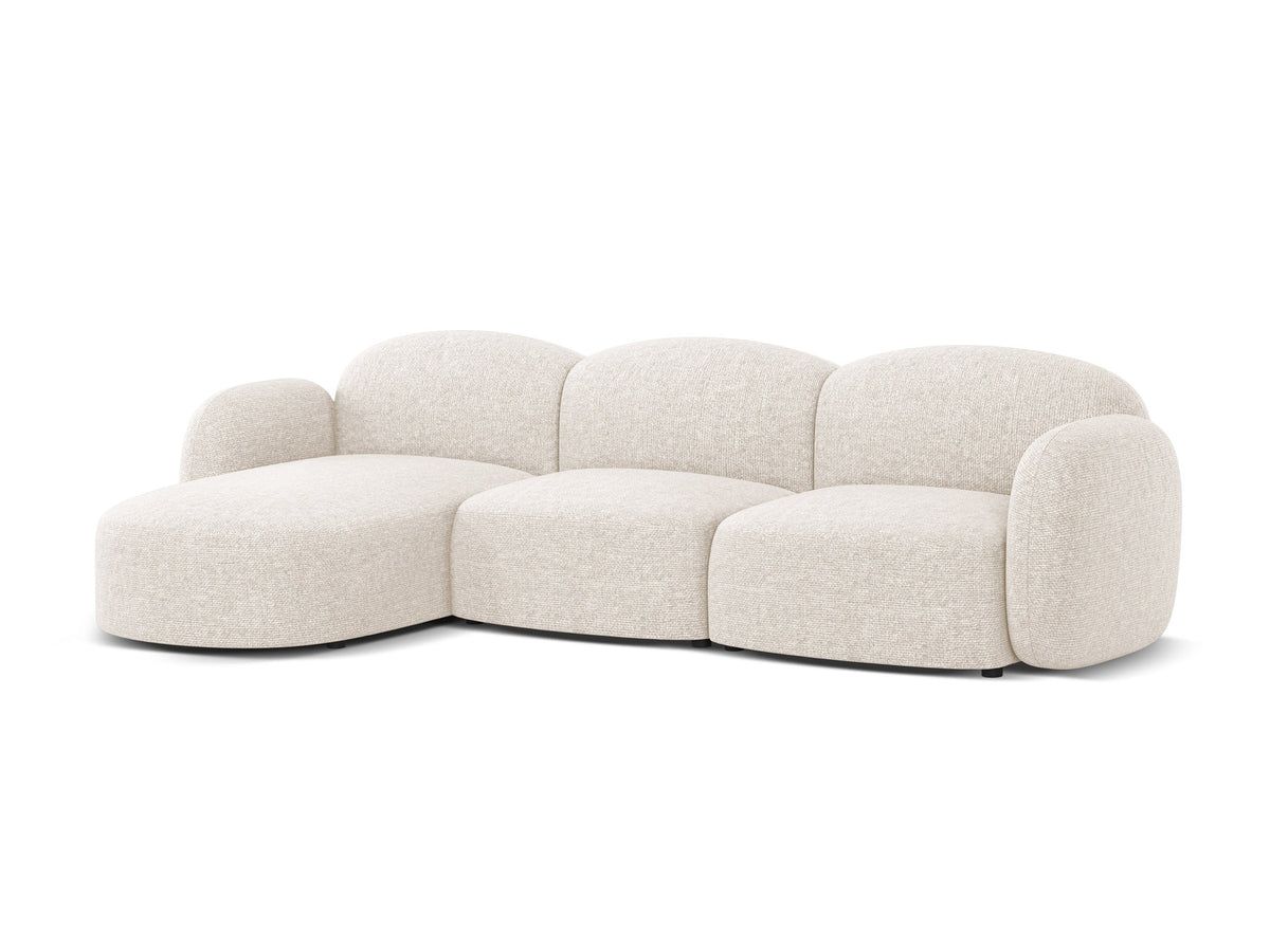 4-Sitzer Ecksofa links Blair in Light Beige-Eden präsentiert im Onlineshop von KAQTU Design AG. L-Sofa links ist von Micadoni