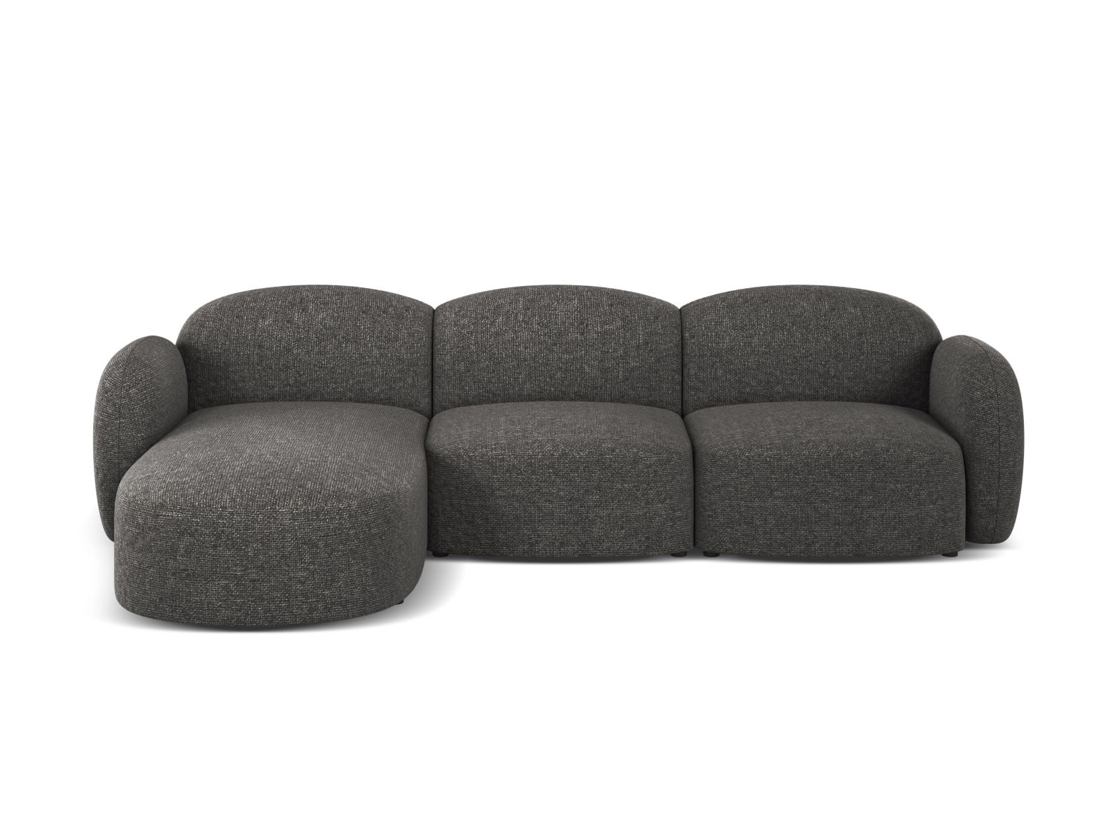 4-Sitzer Ecksofa links Blair in Dark Grey-Eden präsentiert im Onlineshop von KAQTU Design AG. Ecksofa links ist von Micadoni