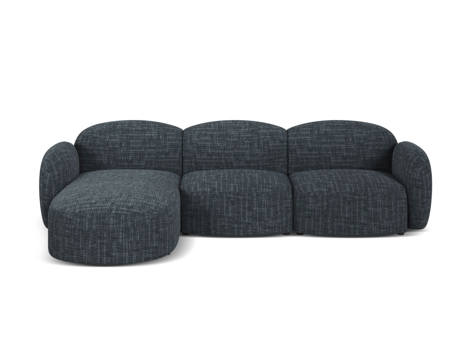 4-Sitzer Ecksofa links Blair in Navy Blue-Baltimore präsentiert im Onlineshop von KAQTU Design AG. Ecksofa links ist von Micadoni