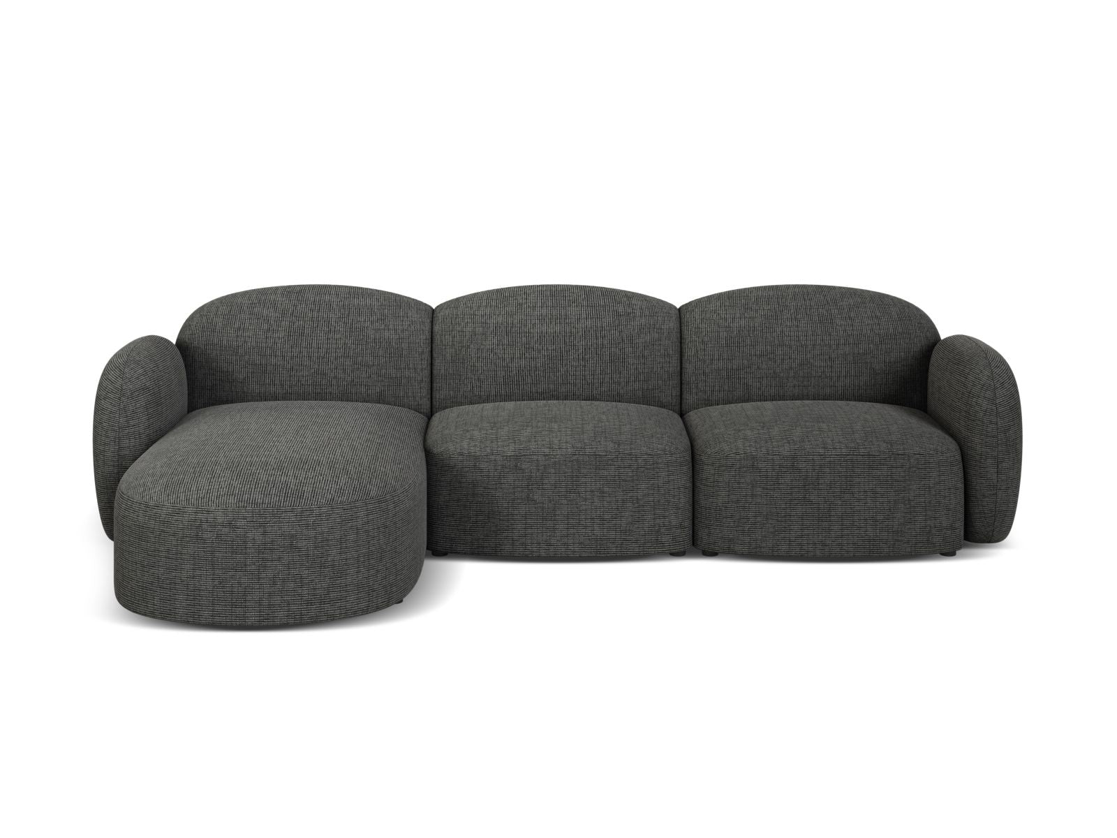 4-Sitzer Ecksofa links Blair in Grey Melange-Baltimore präsentiert im Onlineshop von KAQTU Design AG. Ecksofa links ist von Micadoni