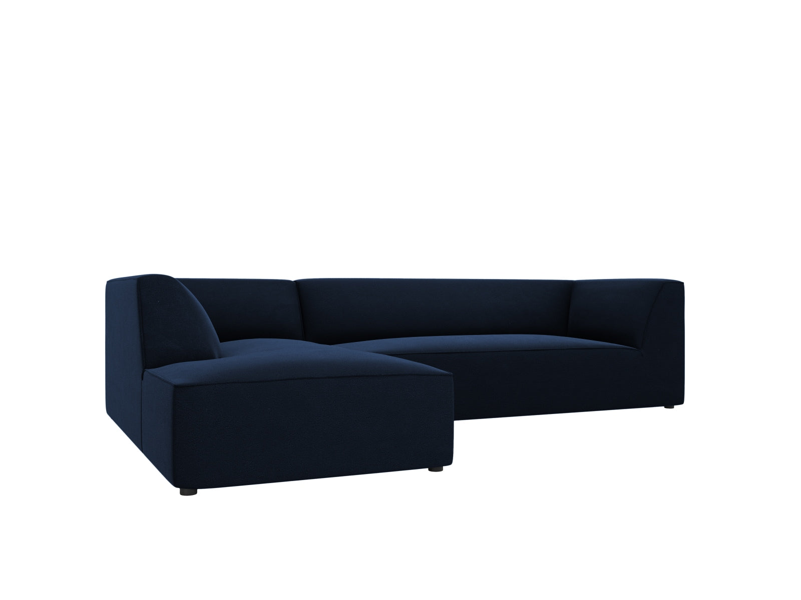 Ruby Velour modulares Ecksofa links 4 Sitzer in Royal Blue präsentiert im Onlineshop von KAQTU Design AG. Ecksofa links ist von Micadoni