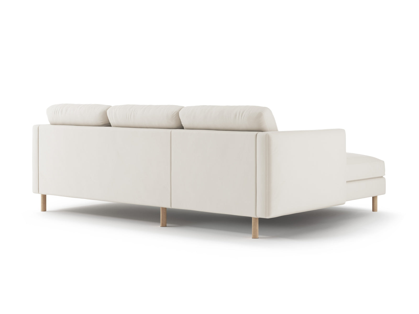 Erleben Sie das Eden Velour links Ecksofa 3 Sitzer von Micadoni: Stilvolles Velours, elegantes Design und erstklassiger Sitzkomfort für Ihr Wohnzimmer.