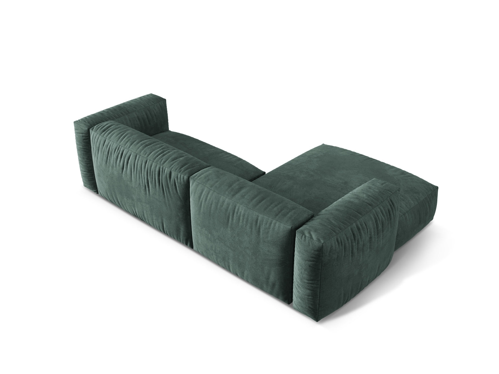 Martina Modulares Ecksofa links 2 Sitzer in Petrol präsentiert im Onlineshop von KAQTU Design AG. Ecksofa links ist von Micadoni