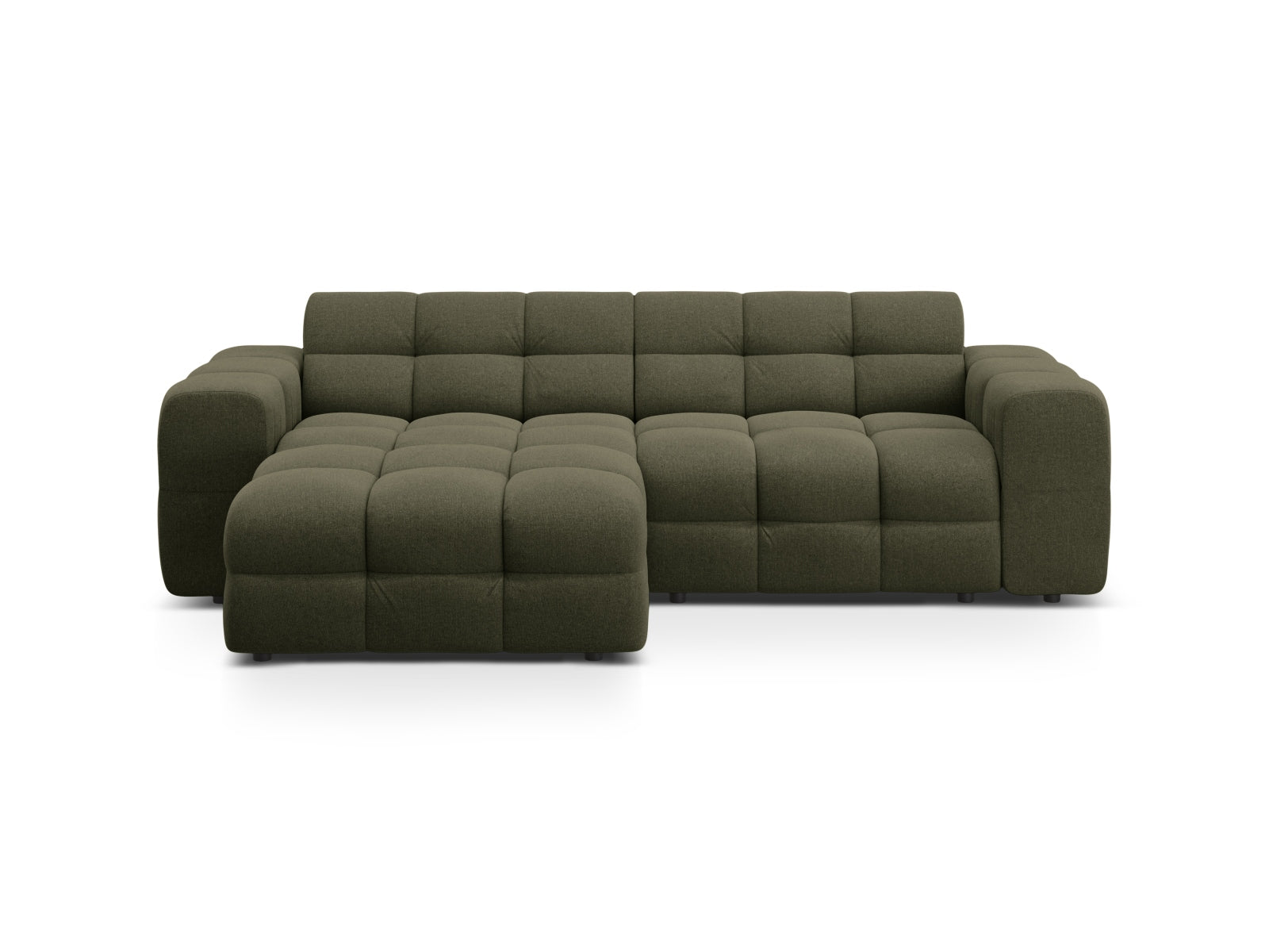 Kendal Ecksofa links 4 Sitzer in Amazon Green-Ottawa präsentiert im Onlineshop von KAQTU Design AG. L-Sofa links ist von Micadoni
