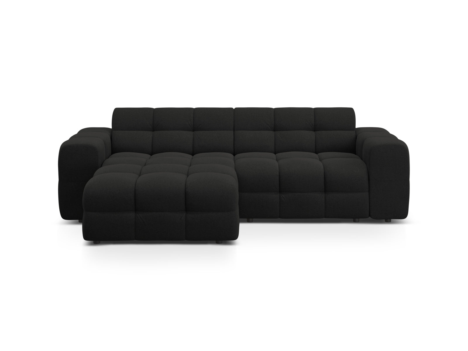 Kendal Ecksofa links 4 Sitzer in Black-Ottawa präsentiert im Onlineshop von KAQTU Design AG. L-Sofa links ist von Micadoni