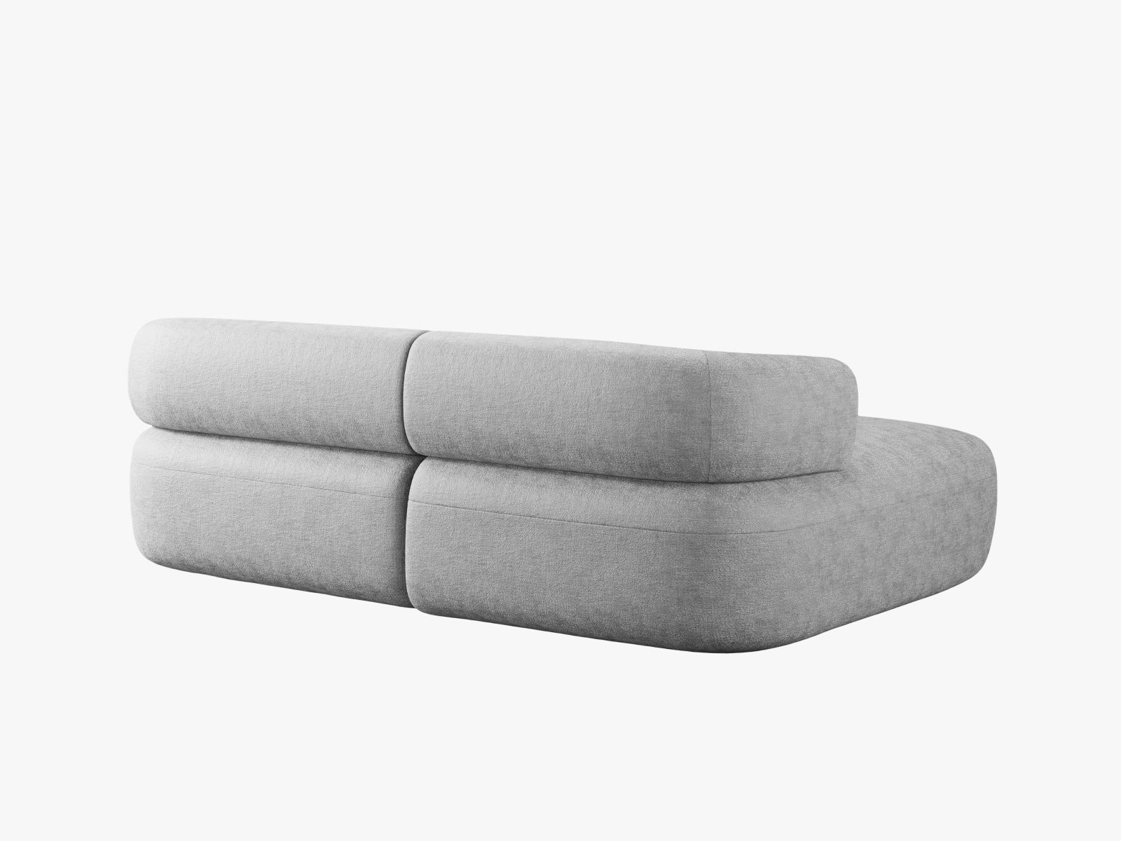 Jenny Ecksofa links 5 Sitzer in Silver präsentiert im Onlineshop von KAQTU Design AG. Ecksofa links ist von Micadoni