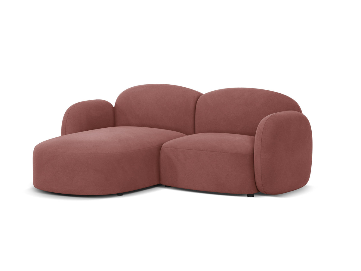 Blair Velour links Ecksofa 3 Sitzer in Flamingo-Casino präsentiert im Onlineshop von KAQTU Design AG. L-Sofa links ist von Micadoni