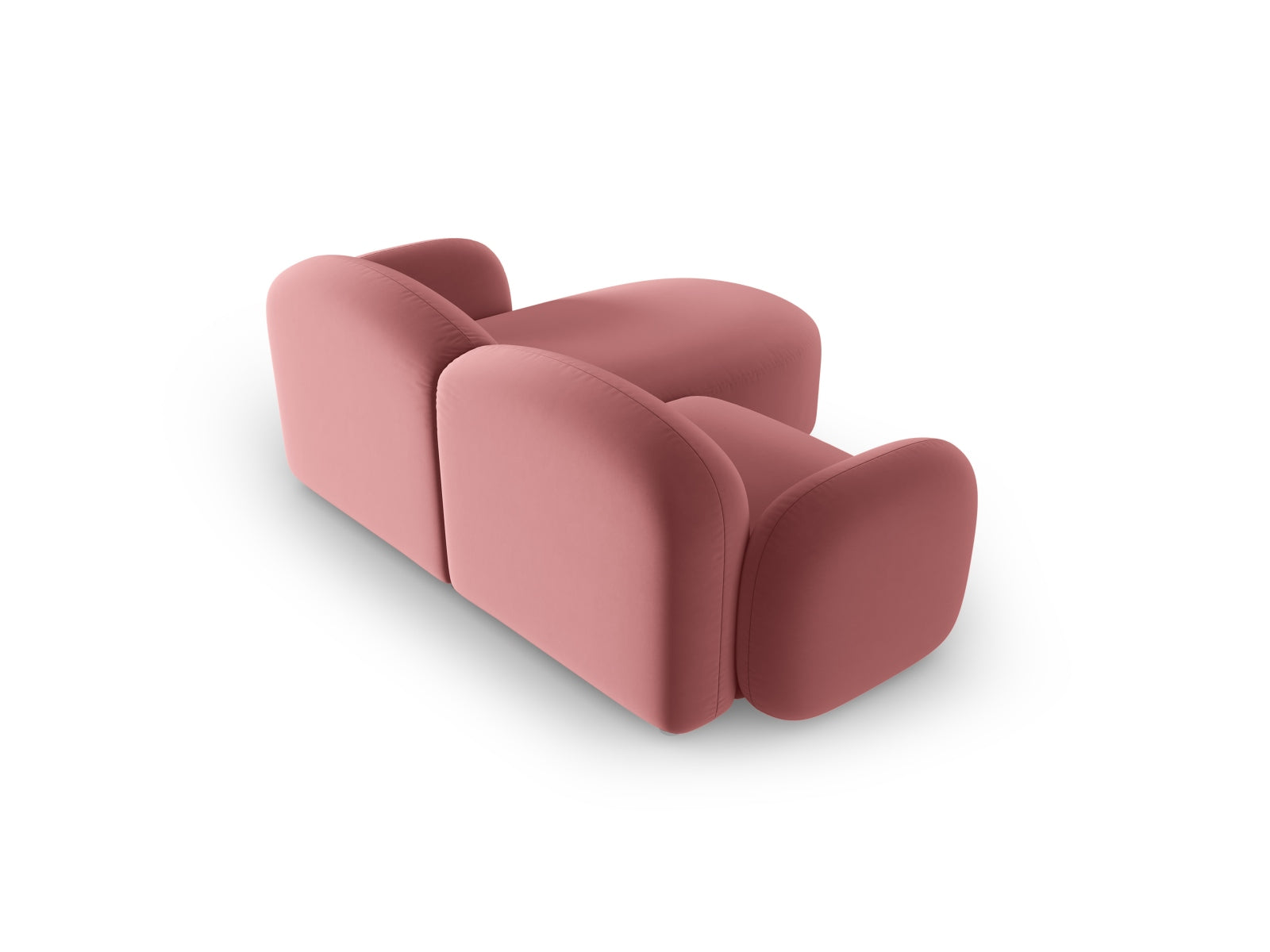 Blair Velour links Ecksofa 3 Sitzer in Flamingo präsentiert im Onlineshop von KAQTU Design AG. Ecksofa links ist von Micadoni