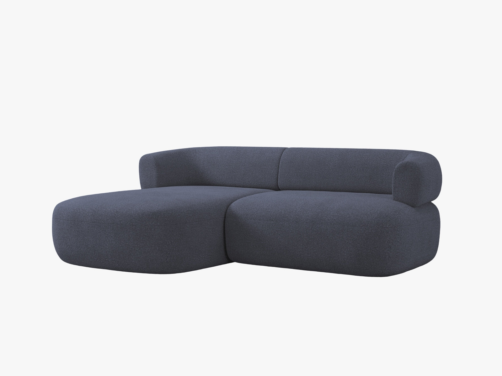 Jenny Ecksofa links 5 Sitzer in Dark Blue präsentiert im Onlineshop von KAQTU Design AG. Ecksofa links ist von Micadoni