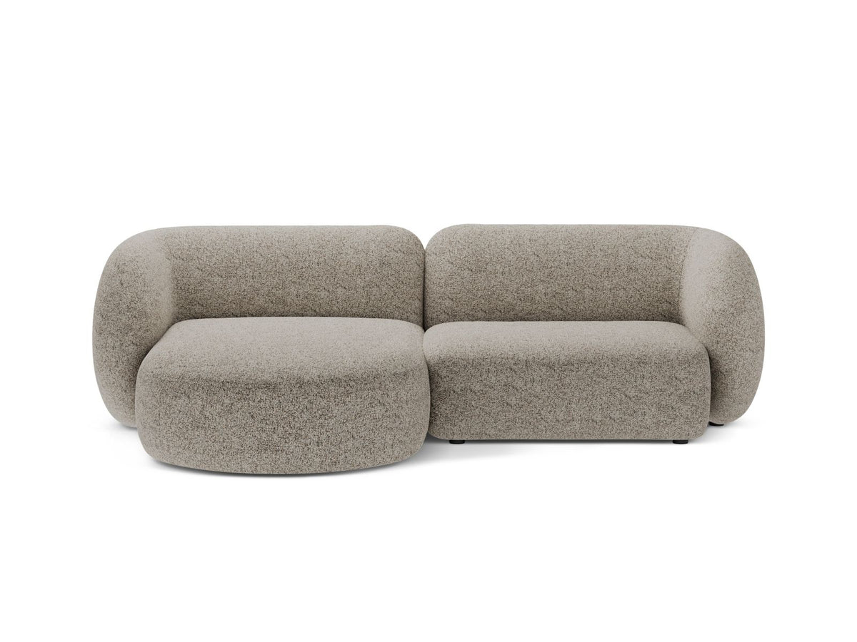 2-Sitzer Ecksofa links modular Kate in Beige Melange-Puente präsentiert im Onlineshop von KAQTU Design AG. Ecksofa links ist von Micadoni