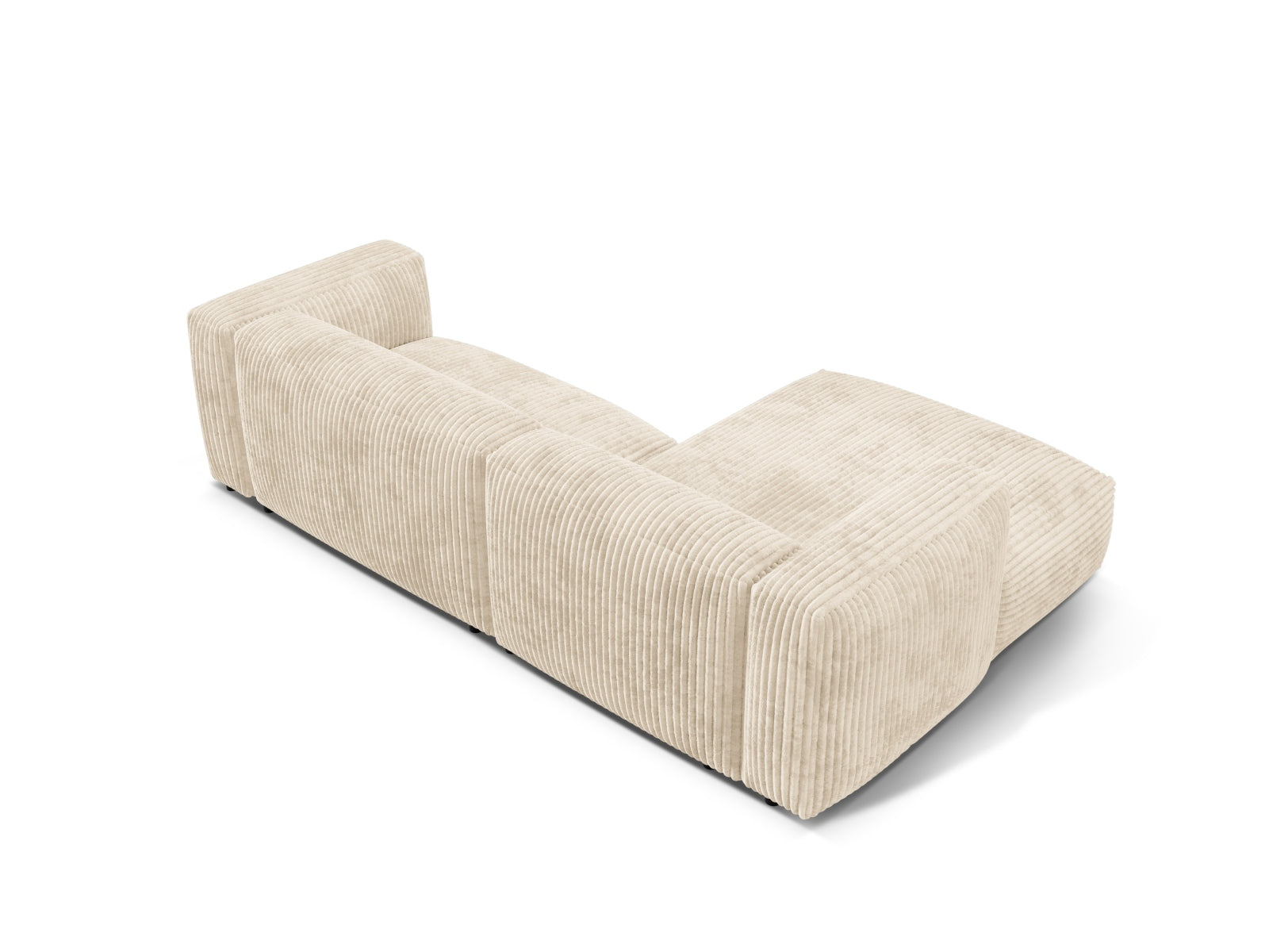 Martina Modulares Ecksofa links 2 Sitzer in Light Beige präsentiert im Onlineshop von KAQTU Design AG. Ecksofa links ist von Micadoni