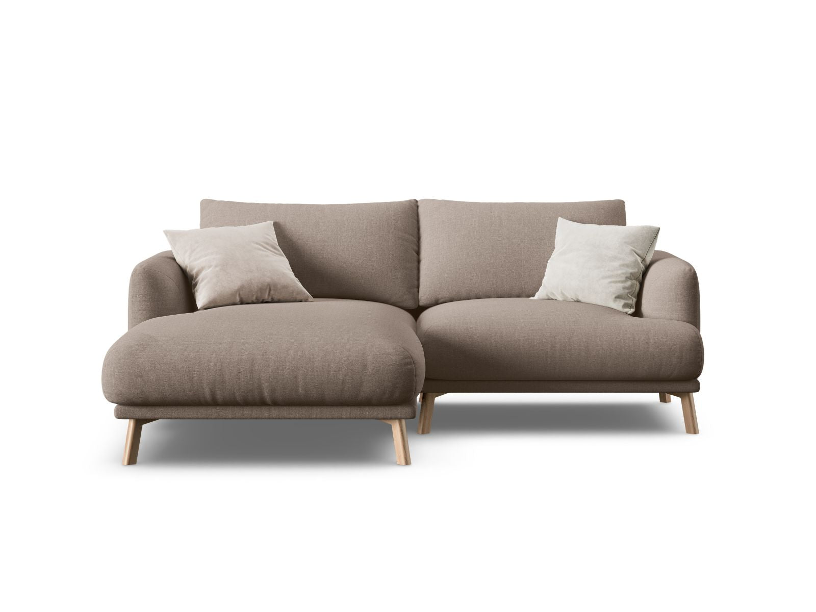3-Sitzer Ecksofa links Naomi in Cappuccino-Liberty präsentiert im Onlineshop von KAQTU Design AG. Ecksofa links ist von Micadoni