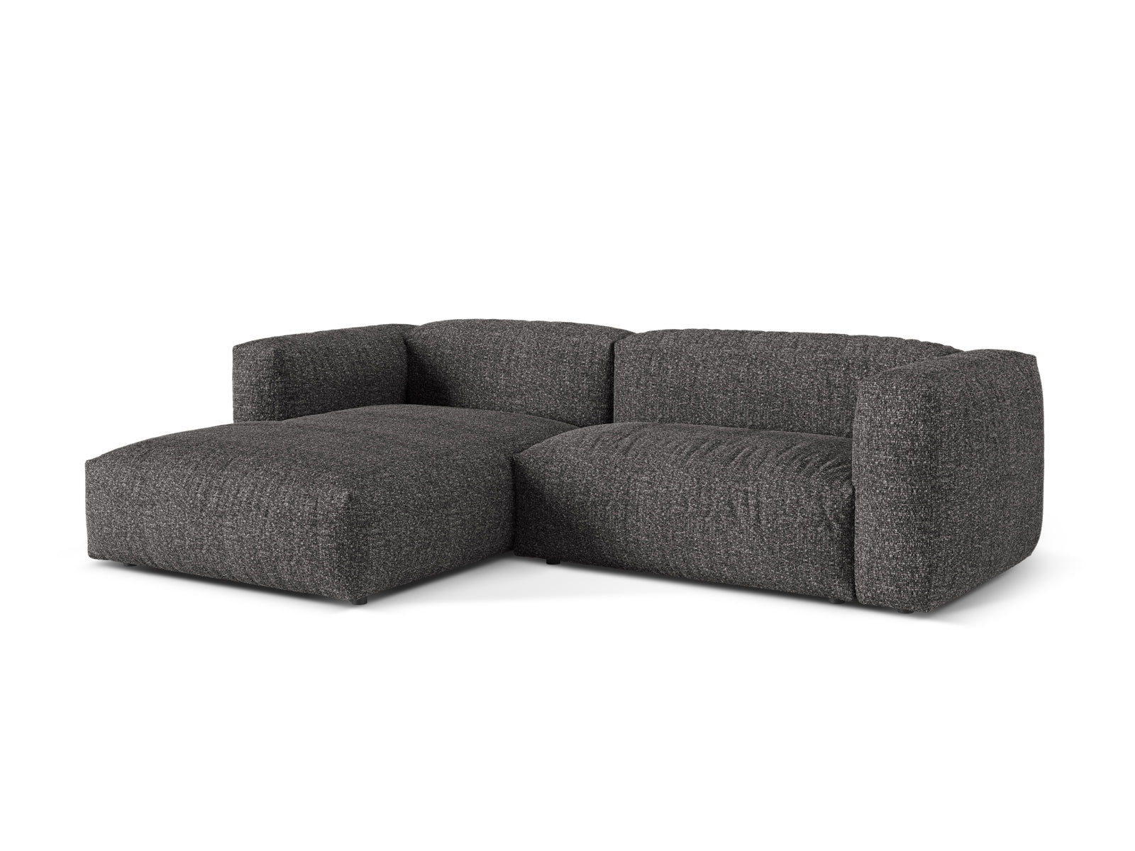 2-Sitzer XL Modular Ecksofa links Martina in Anthracite-Monet präsentiert im Onlineshop von KAQTU Design AG. Ecksofa links ist von Micadoni