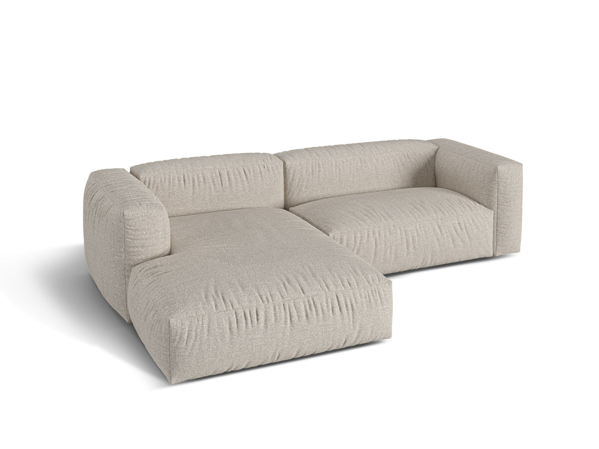 2-Sitzer Modular Ecksofa links Martina in Beige-Monet präsentiert im Onlineshop von KAQTU Design AG. Ecksofa links ist von Micadoni