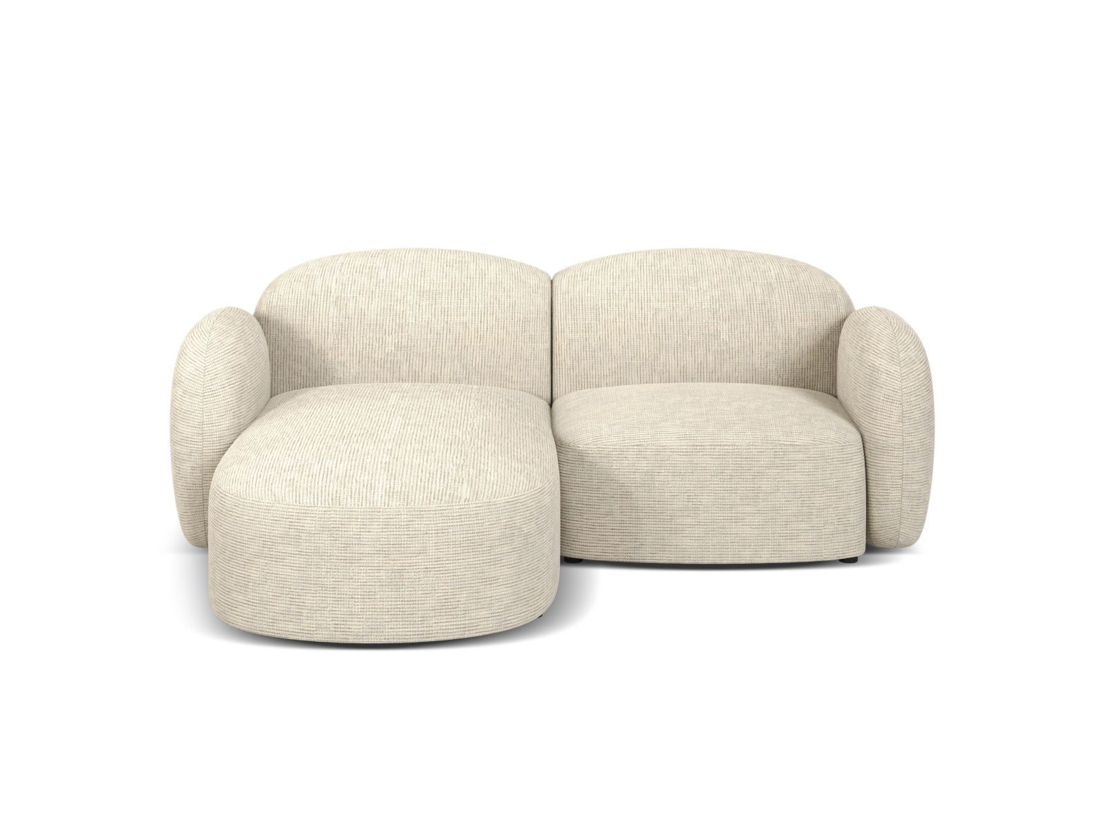 3-Sitzer Ecksofa links Blair in Light Beige-Baltimore präsentiert im Onlineshop von KAQTU Design AG. Ecksofa links ist von Micadoni
