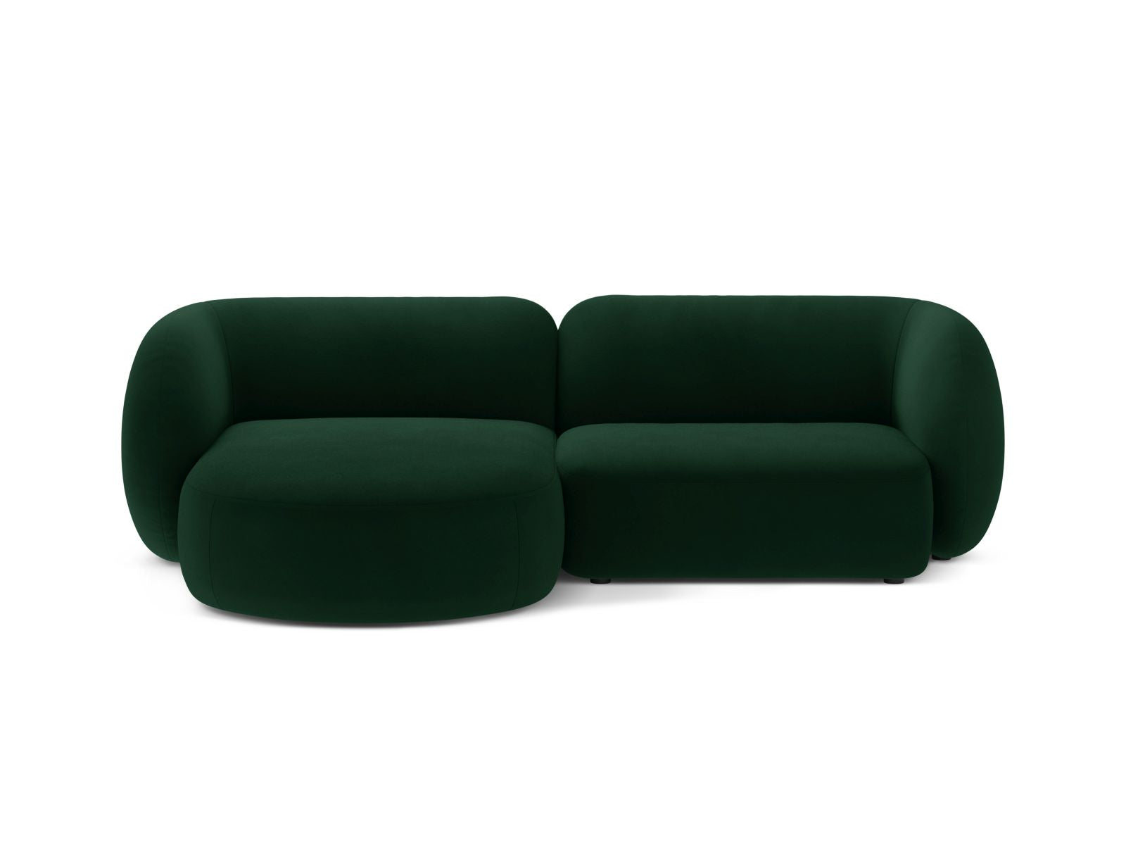 2-Sitzer Modular Ecksofa links Kate in Bottle Green-Salvador präsentiert im Onlineshop von KAQTU Design AG. Ecksofa links ist von Micadoni
