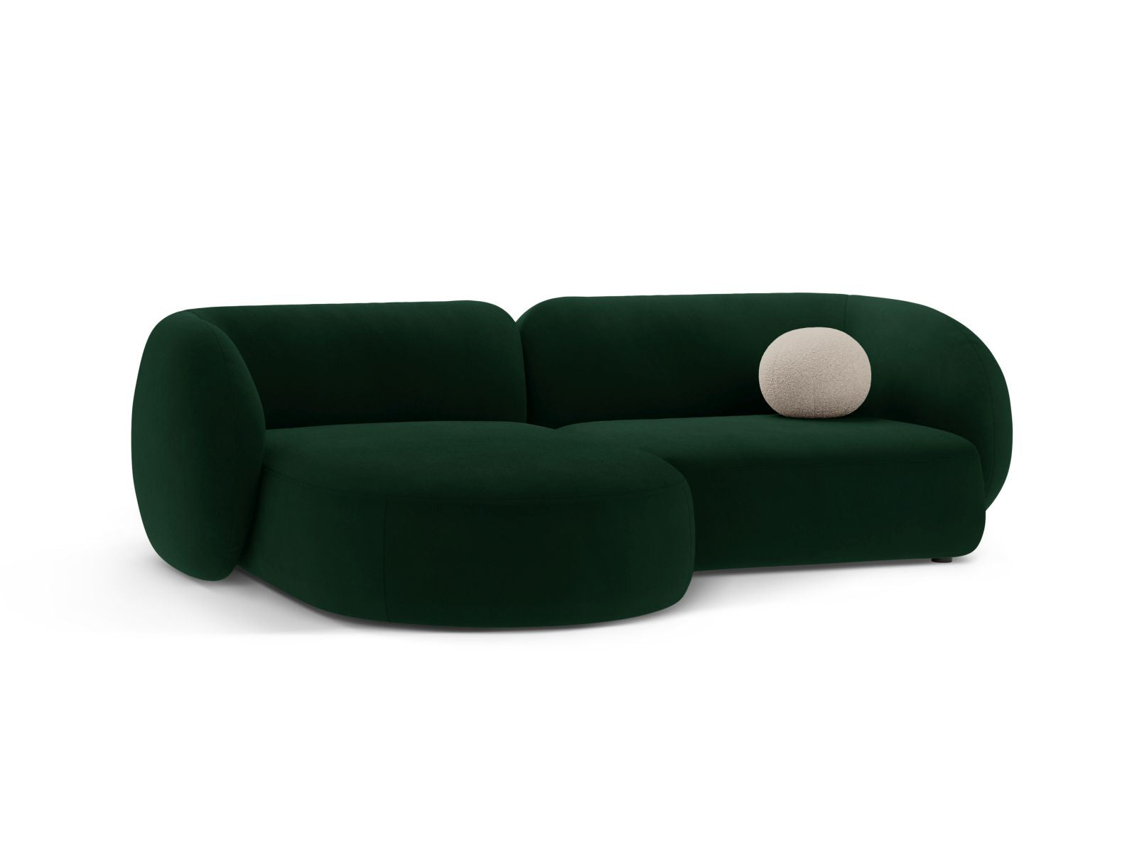 2-Sitzer Modular Ecksofa links Kate in Bottle Green-Salvador präsentiert im Onlineshop von KAQTU Design AG. Ecksofa links ist von Micadoni