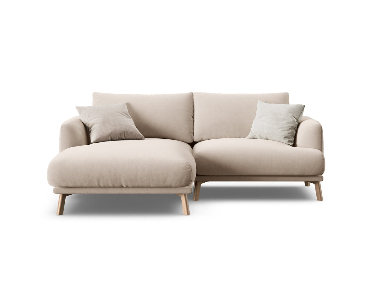 3-Sitzer Ecksofa links Naomi in Beige-Salvador präsentiert im Onlineshop von KAQTU Design AG. Ecksofa links ist von Micadoni