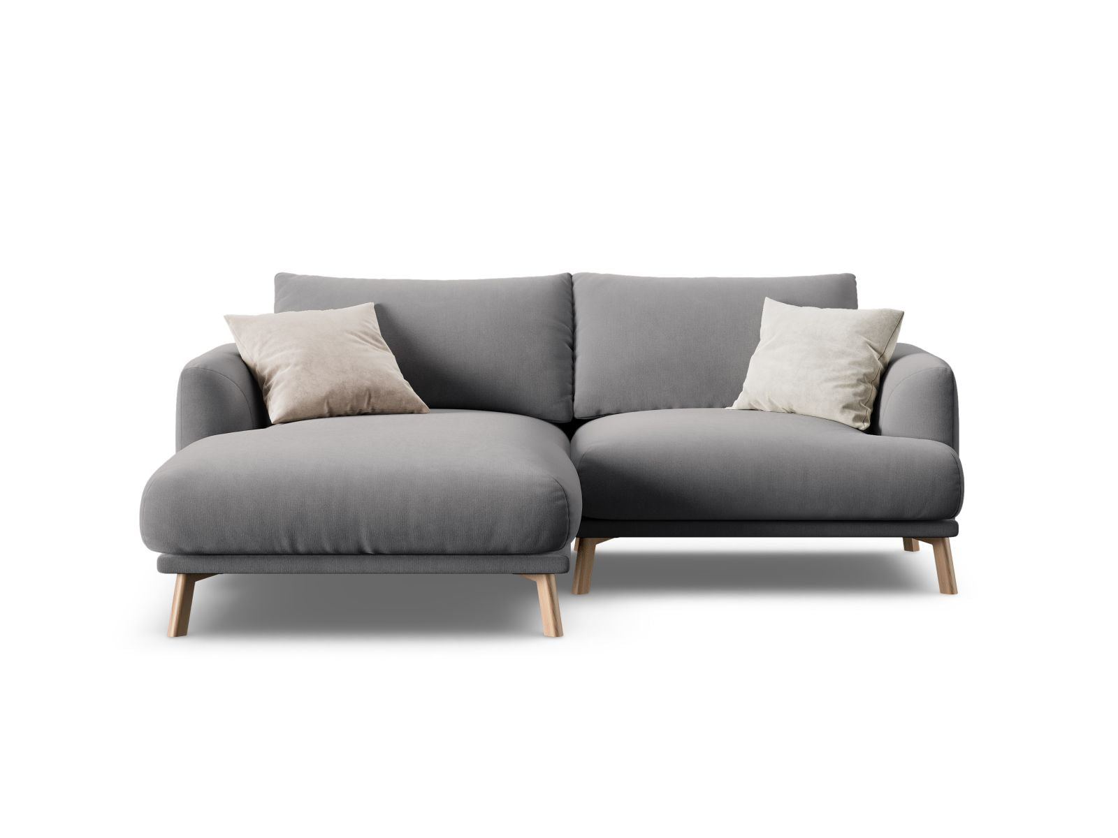 3-Sitzer Ecksofa links Naomi in Grey-Salvador präsentiert im Onlineshop von KAQTU Design AG. Ecksofa links ist von Micadoni