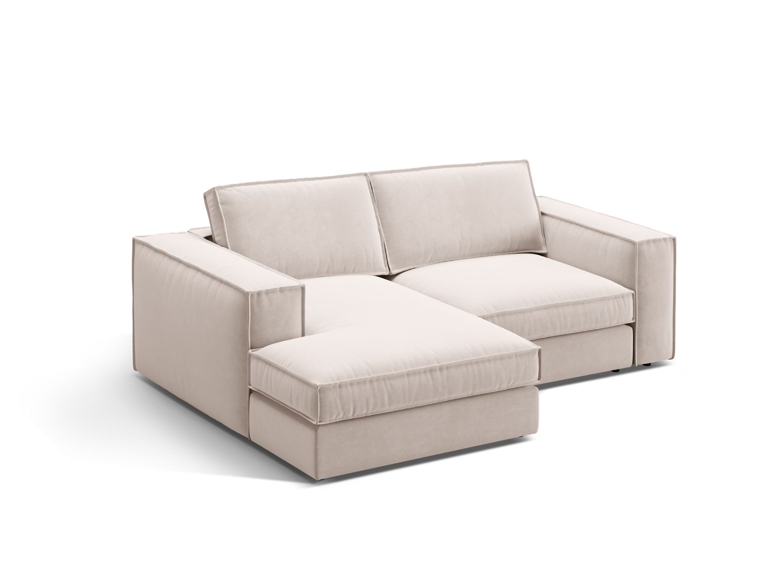 2-Sitzer Modular Ecksofa links Pola in Beige-Salvador präsentiert im Onlineshop von KAQTU Design AG. Ecksofa links ist von Micadoni