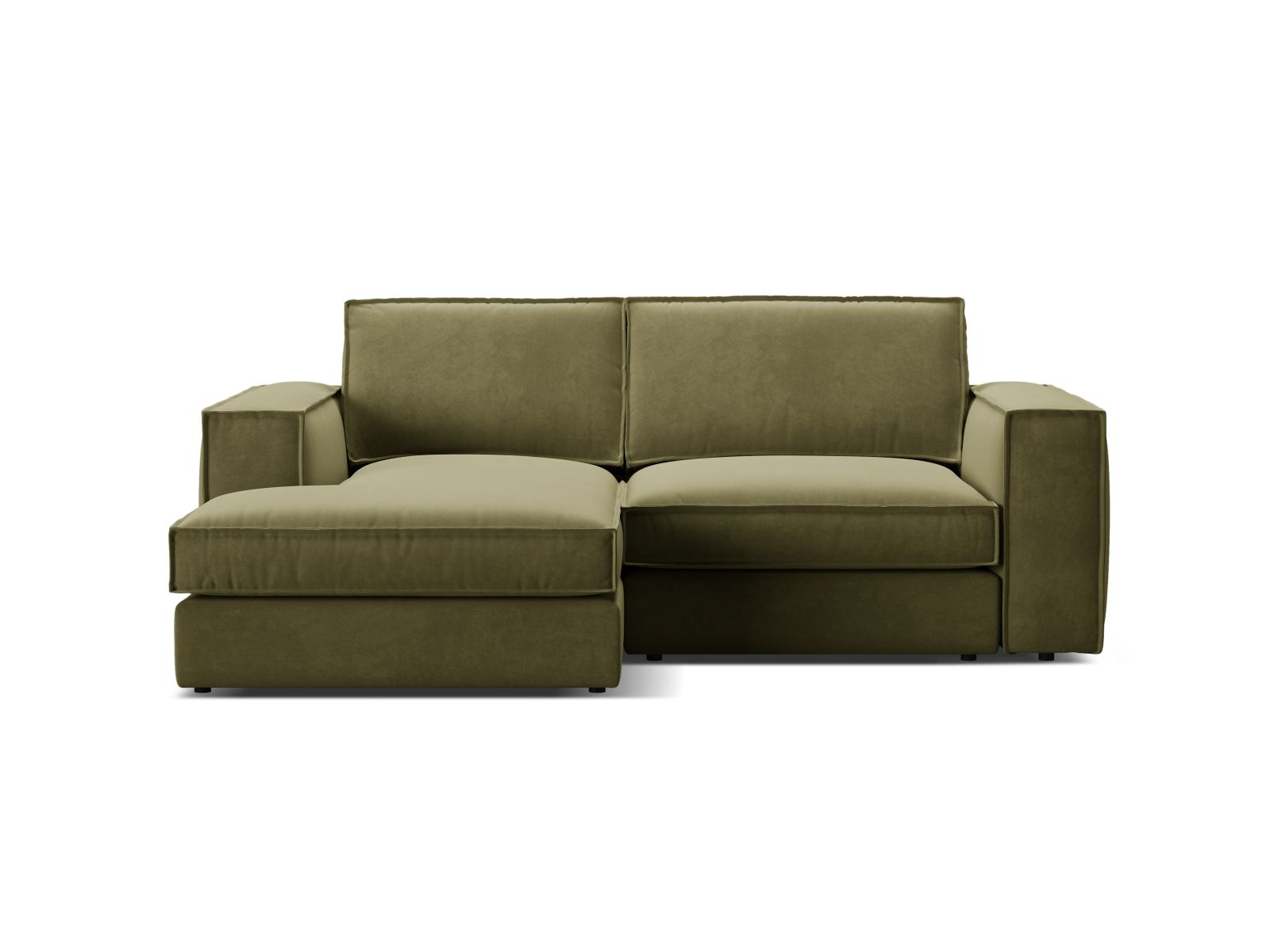 2-Sitzer Modular Ecksofa links Pola in Green-Salvador präsentiert im Onlineshop von KAQTU Design AG. Ecksofa links ist von Micadoni
