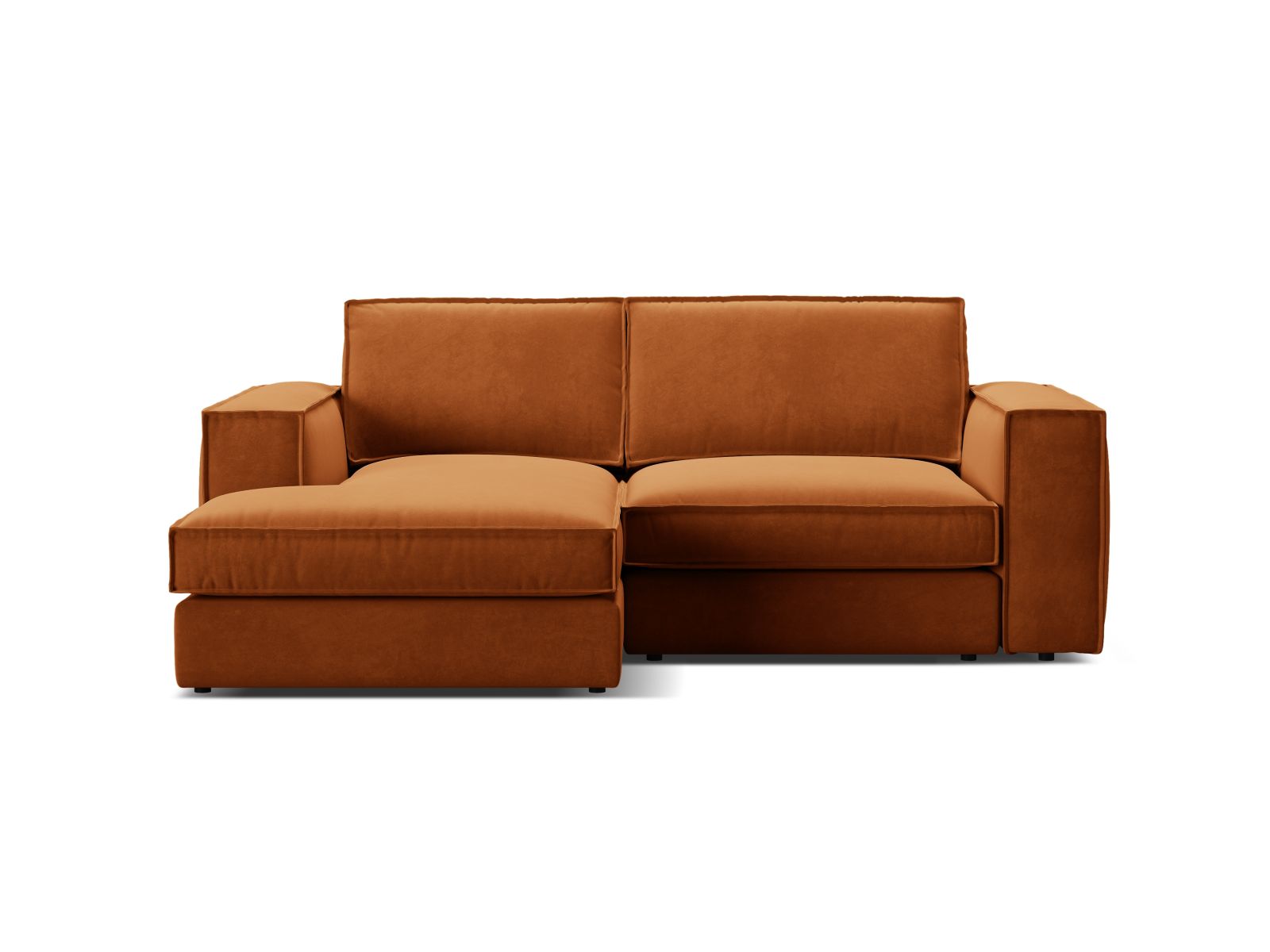2-Sitzer Modular Ecksofa links Pola in Terracotta-Salvador präsentiert im Onlineshop von KAQTU Design AG. Ecksofa links ist von Micadoni