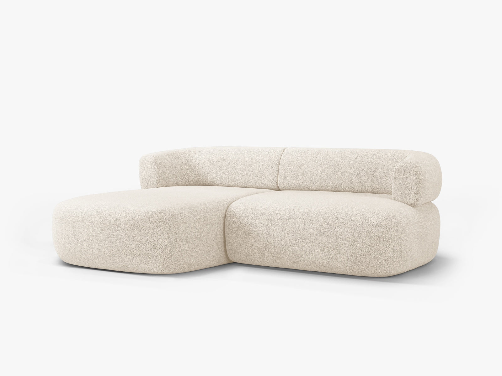 Jenny Boucle Ecksofa links 5 Sitzer in Beige präsentiert im Onlineshop von KAQTU Design AG. Ecksofa links ist von Micadoni