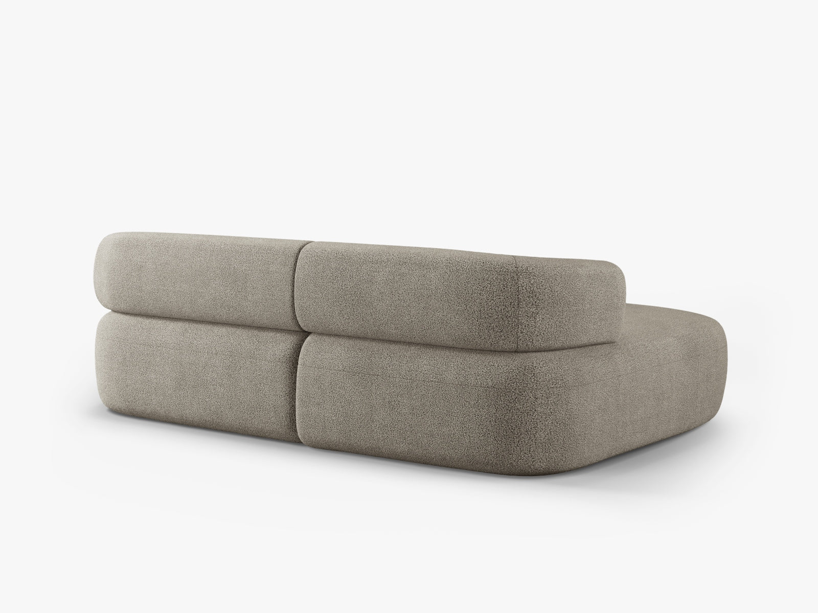 Jenny Boucle Ecksofa links 5 Sitzer in Light Grey präsentiert im Onlineshop von KAQTU Design AG. Ecksofa links ist von Micadoni