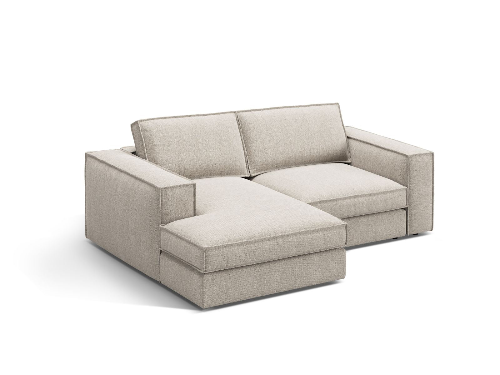 2-Sitzer Ecksofa links modular Pola in Sand-Babel präsentiert im Onlineshop von KAQTU Design AG. Ecksofa links ist von Micadoni