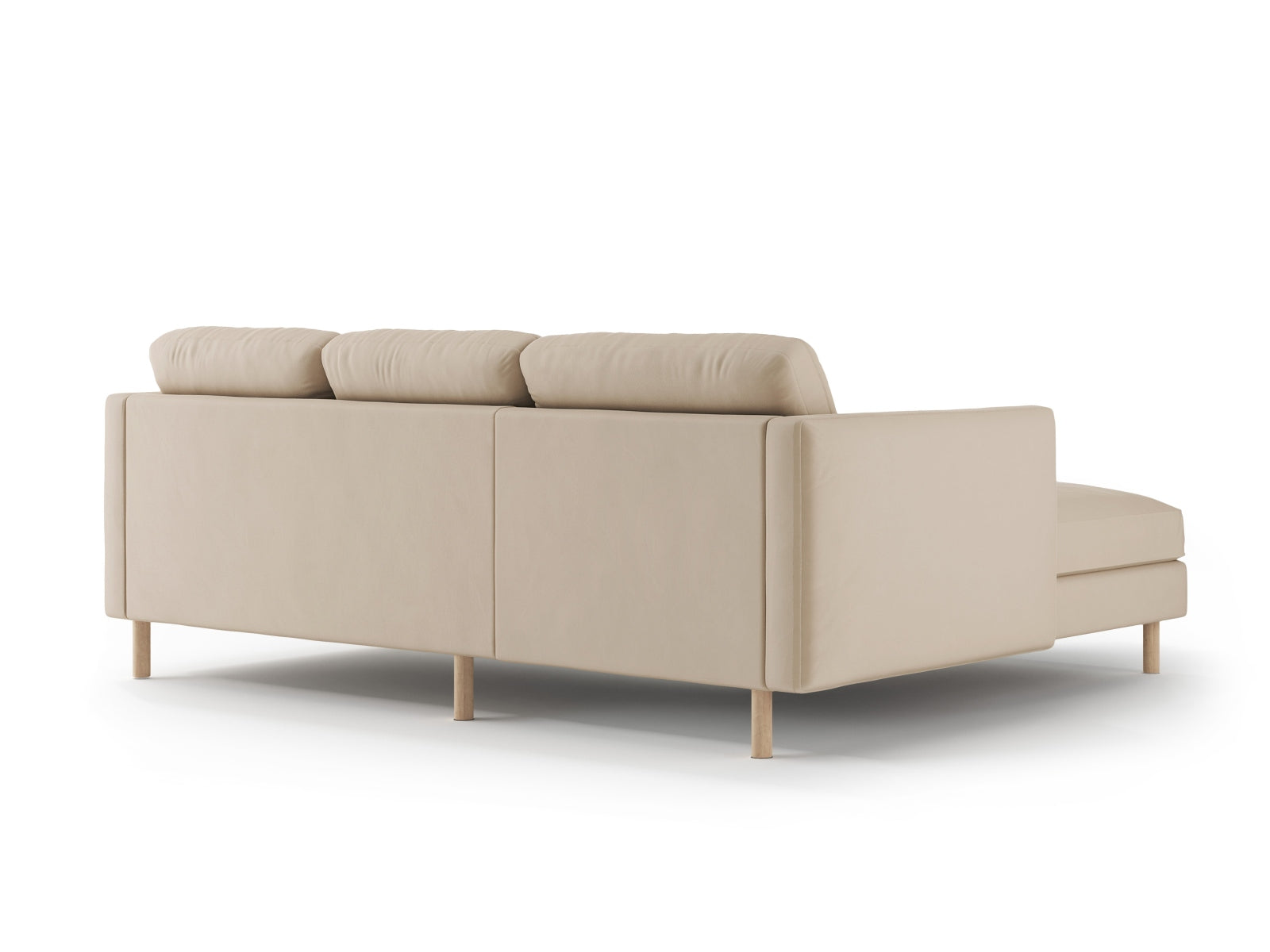 Erleben Sie das Eden Velour links Ecksofa 3 Sitzer von Micadoni: Stilvolles Velours, elegantes Design und erstklassiger Sitzkomfort für Ihr Wohnzimmer.
