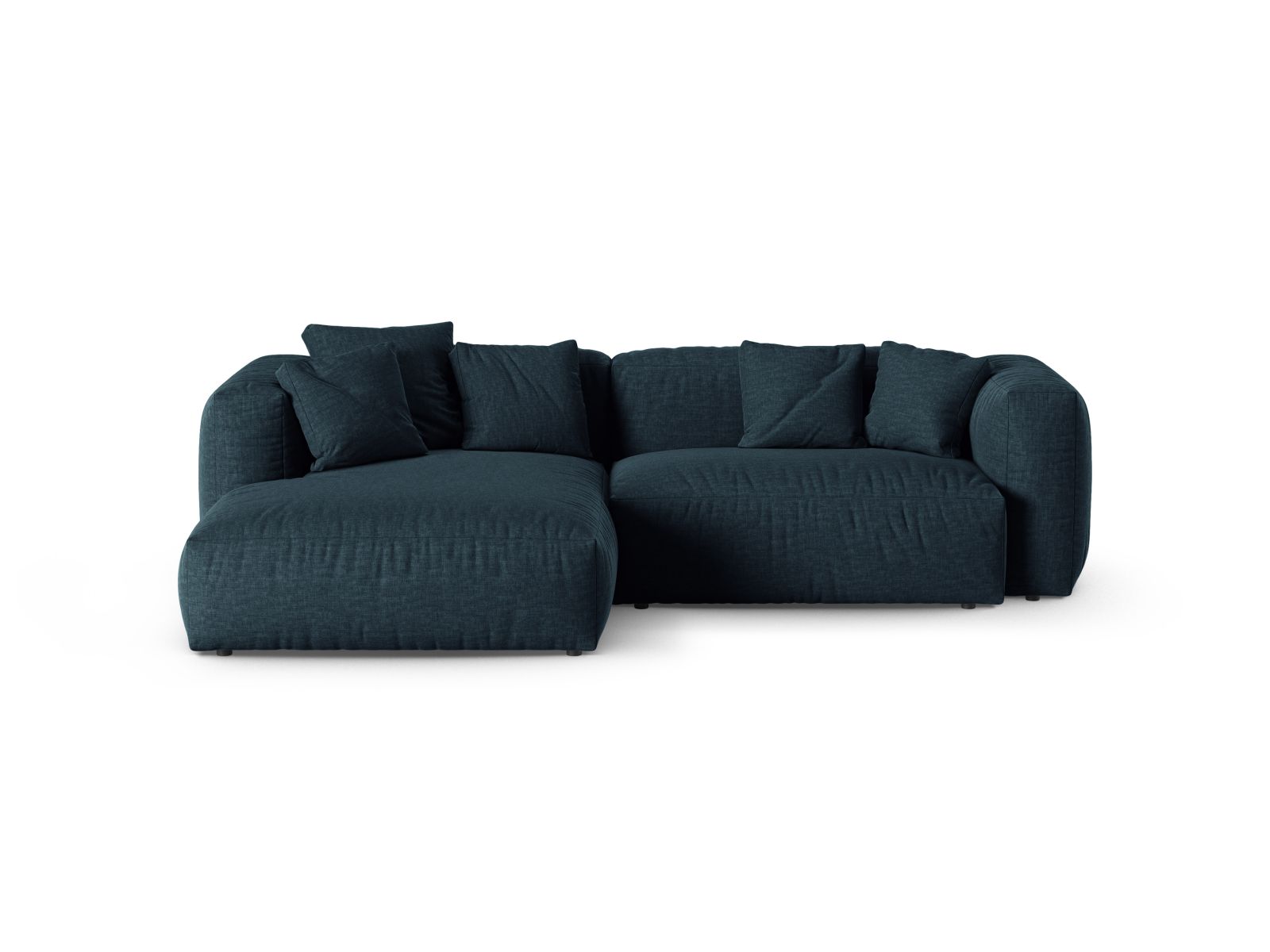 2-Sitzer Ecksofa links modular XL Martina in Blue Jeans-Boston präsentiert im Onlineshop von KAQTU Design AG. Ecksofa links ist von Micadoni