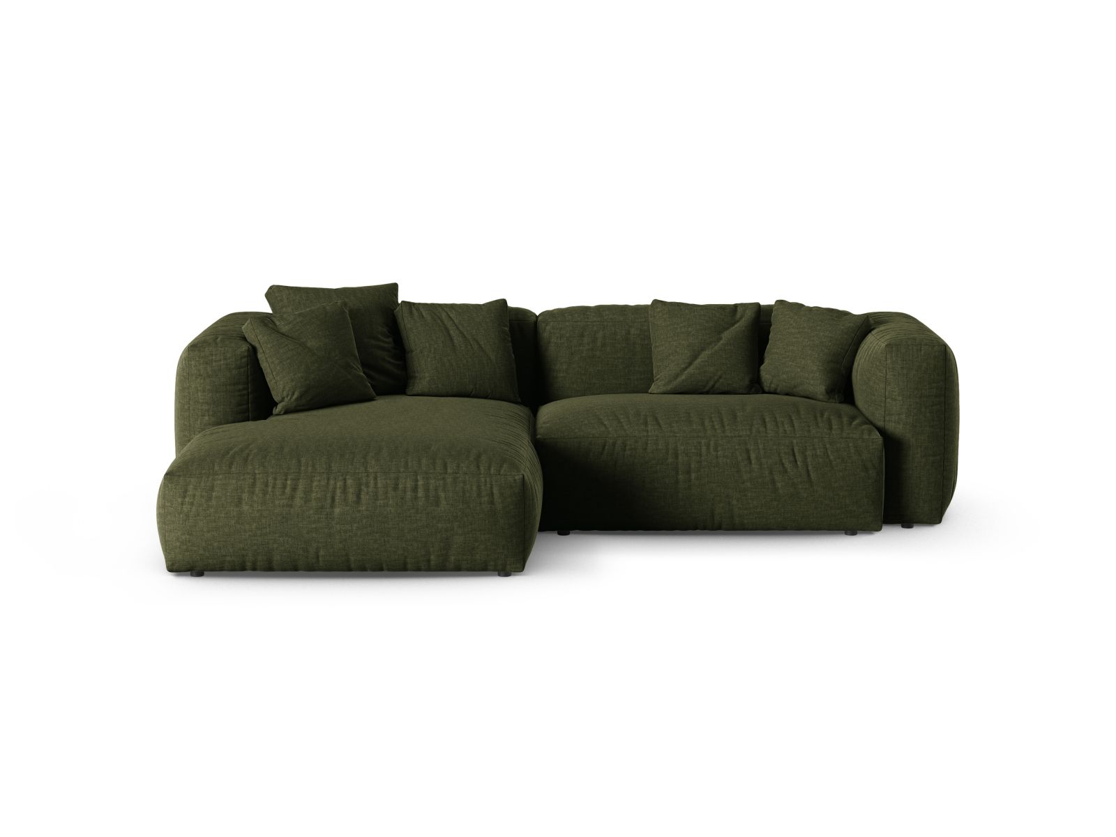 2-Sitzer Ecksofa links modular XL Martina in Green-Boston präsentiert im Onlineshop von KAQTU Design AG. Ecksofa links ist von Micadoni