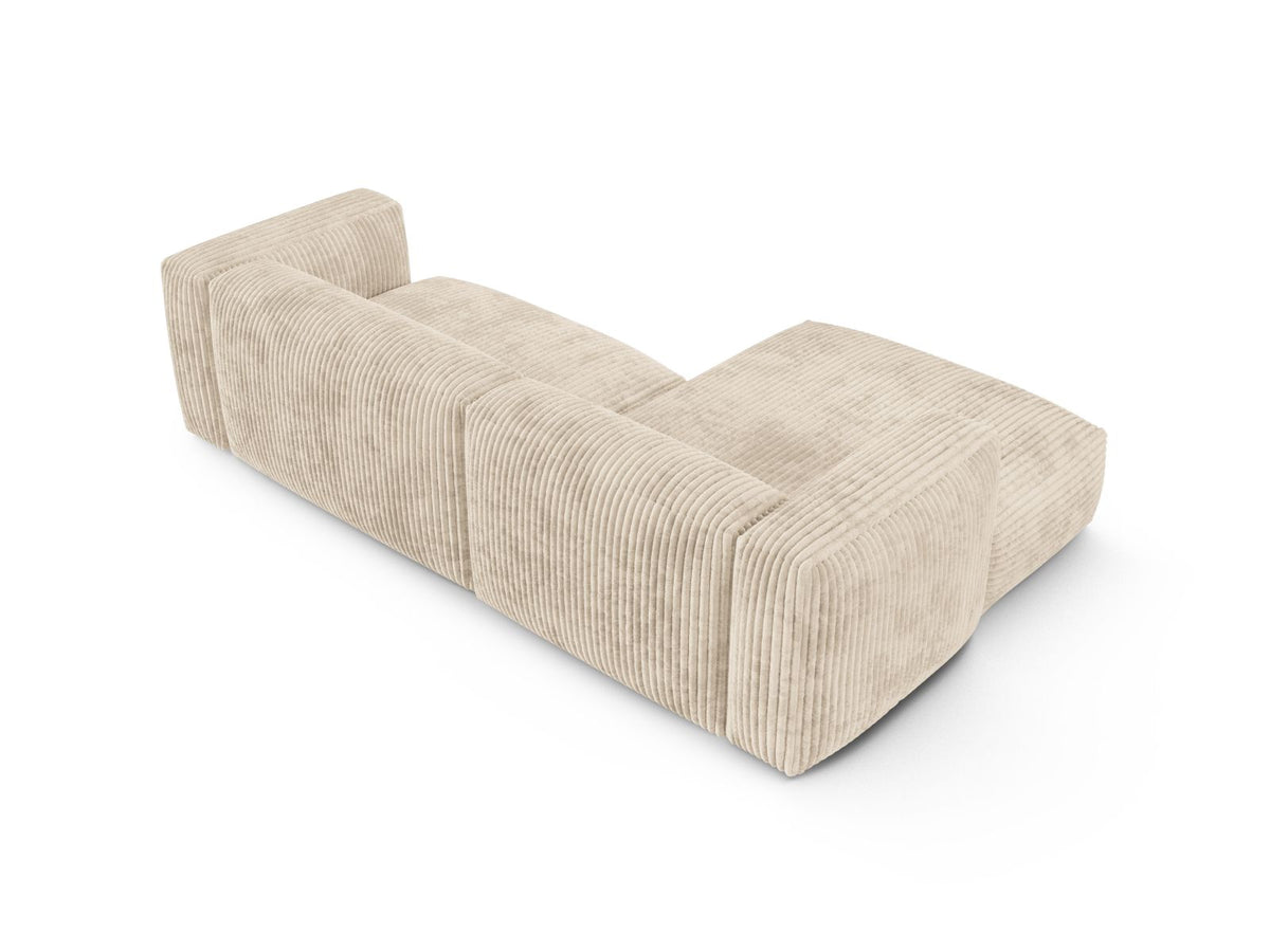 2-Sitzer Ecksofa links modular XL Martina in Light Beige-Tilia präsentiert im Onlineshop von KAQTU Design AG. Ecksofa links ist von Micadoni