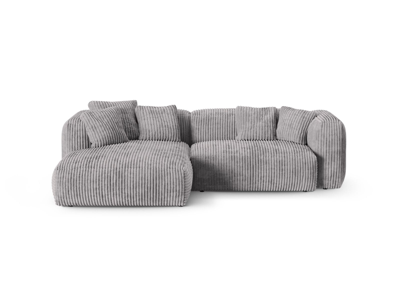 2-Sitzer Ecksofa links modular XL Martina in Light Grey-Tilia präsentiert im Onlineshop von KAQTU Design AG. Ecksofa links ist von Micadoni