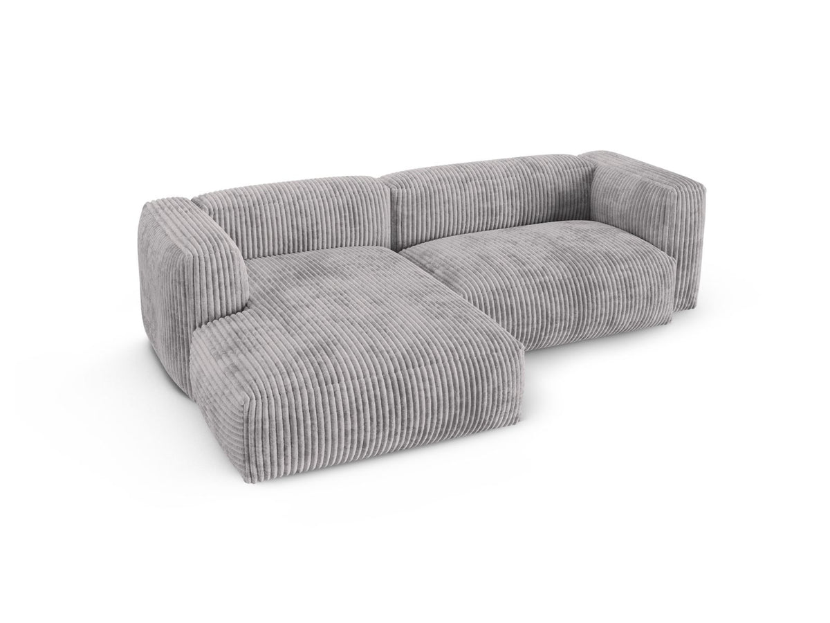 2-Sitzer Ecksofa links modular XL Martina in Light Grey-Tilia präsentiert im Onlineshop von KAQTU Design AG. Ecksofa links ist von Micadoni