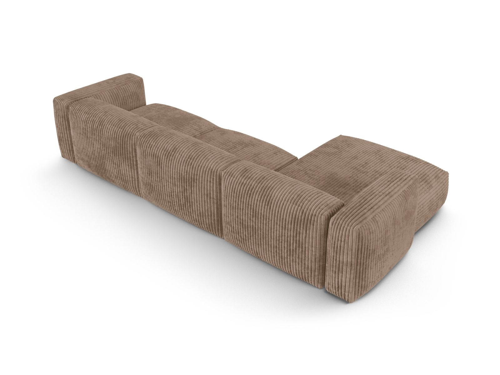 Elegantes 3-Sitzer Ecksofa XL Martina in Acorn-Tilia, perfekt für moderne Wohnkonzepte und gemütliche Entspannungsecken.
