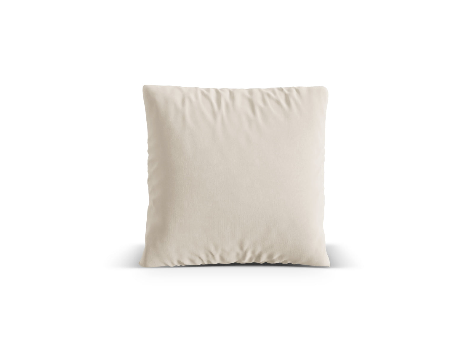 Beige Nuria Velour Kissen von Micadoni, stilvolles Deko-Accessoire für jedes Zuhause, weich und elegant, ideal für gemütliche Wohnräume.