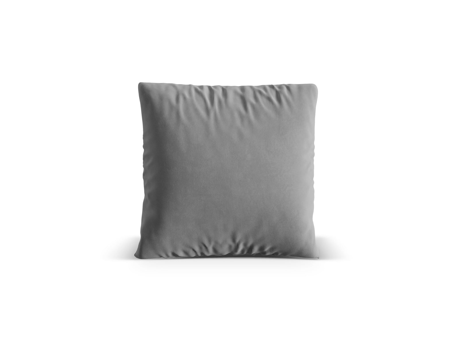 Elegantes Nuria Velour Kissen in Grau von Micadoni, ideal für stilvolle Wohnräume und gemütliche Akzente.