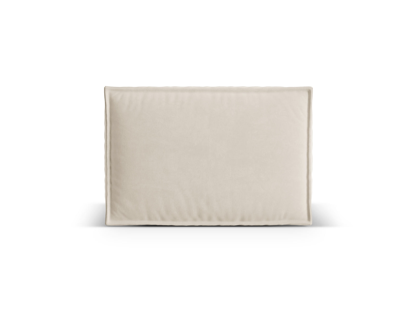 Luxuriöses Nuria Velour Kissen in zartem Beige, ideal für eine gemütliche Atmosphäre und geschmackvolle Wohnraumgestaltung.