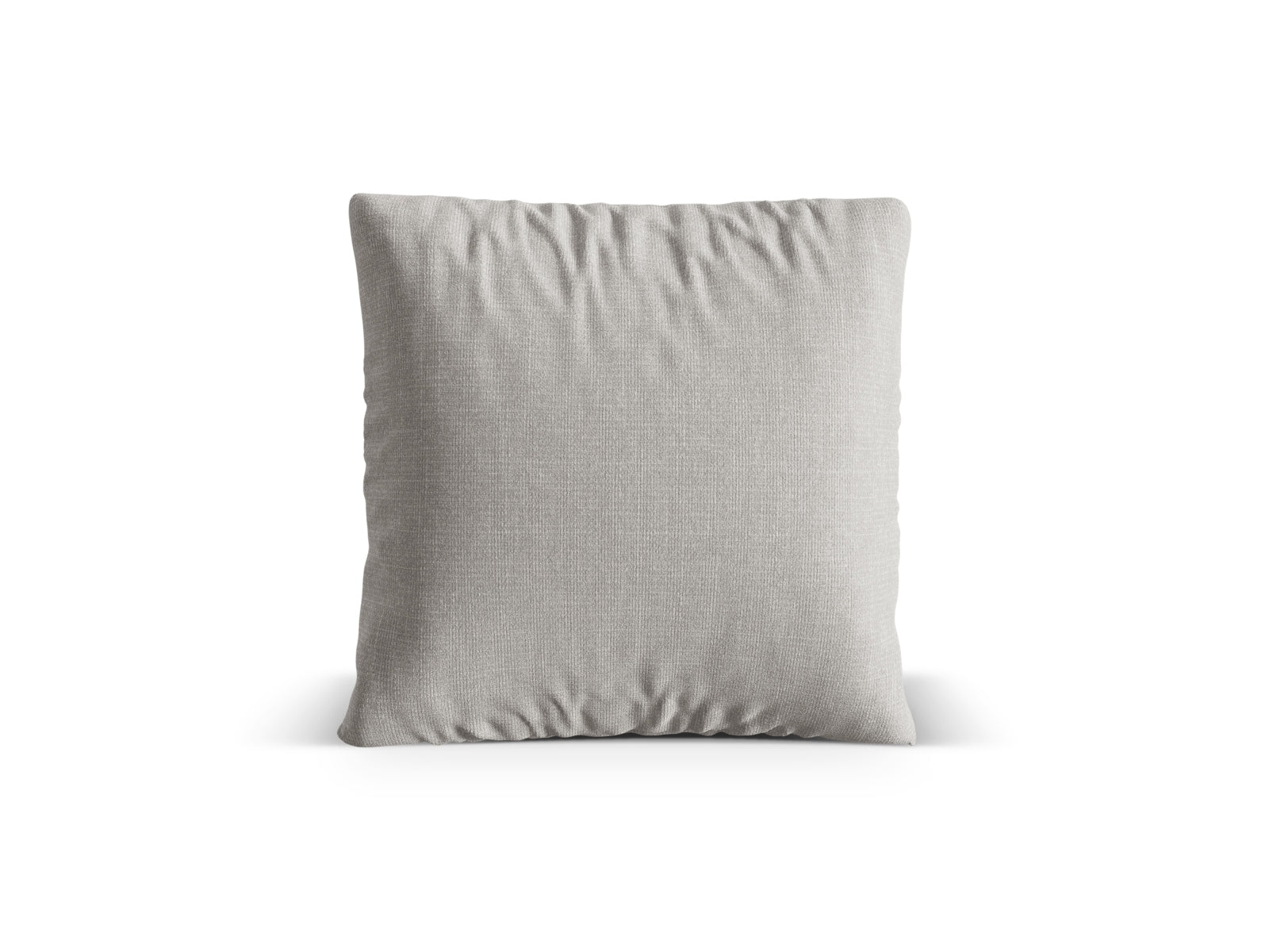Stilvolles Deko Kissen Nuria in zartem Hellgrau, perfekt für eine moderne Einrichtung. Hochwertige Materialien sorgen für Komfort und Eleganz.