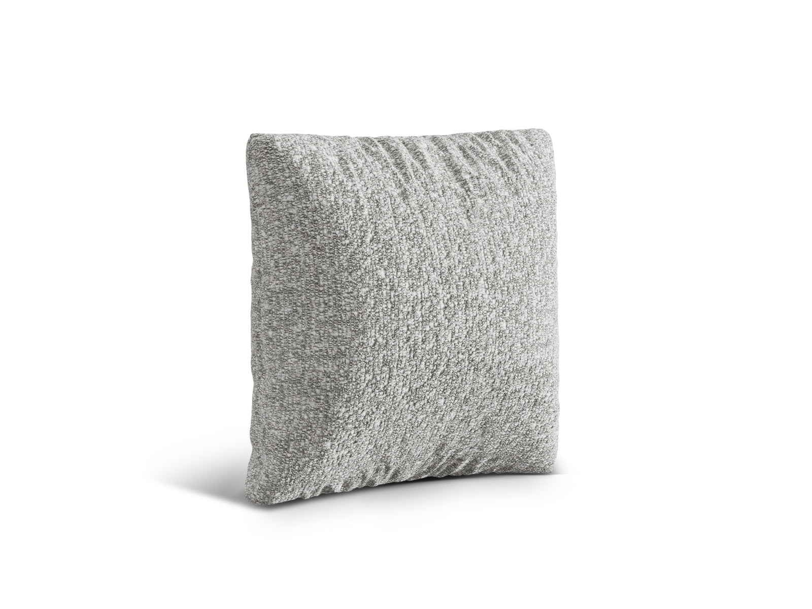 Elegantes Nuria Kissen in glänzendem Silber, ideal für zeitgemäße Wohnräume und als luxuriöser Blickfang in Ihrer Einrichtung.
