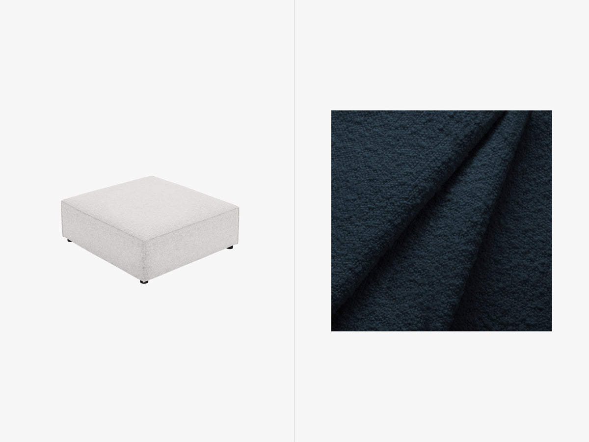 Jodie Boucle Pouf 1 Sitz in Dark Blue-Baloo präsentiert im Onlineshop von KAQTU Design AG. Pouf ist von Micadoni