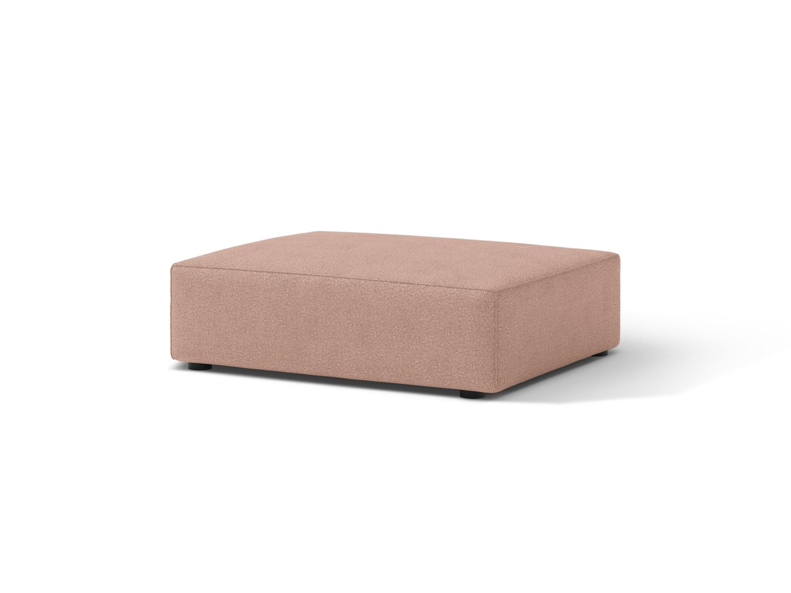 Eleganter Jodie Boucle Pouf in sanftem Powder Pink, ideal für stilvolle Akzente in jedem Raum. Hochwertige Verarbeitung von Micadoni.