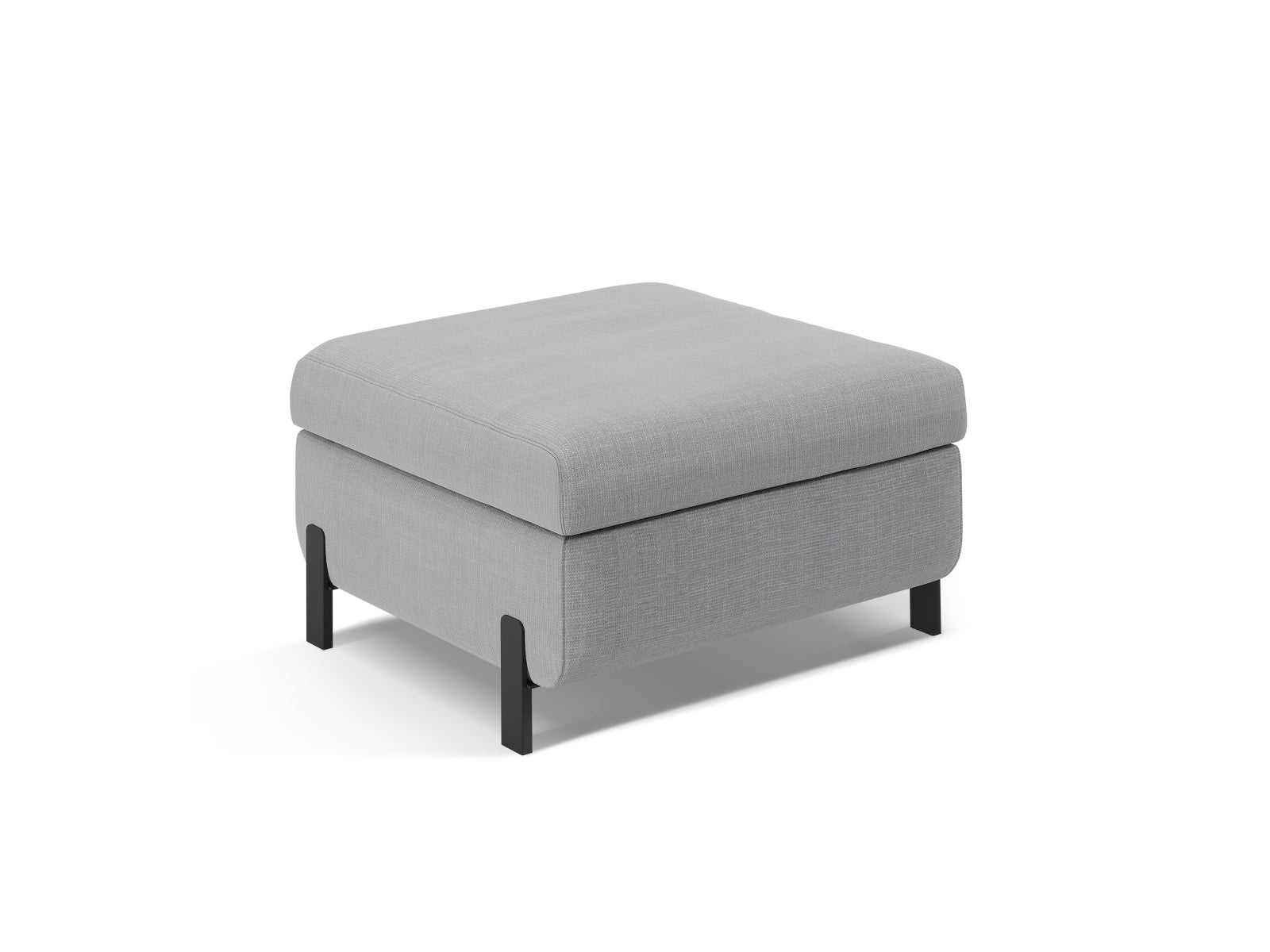 Gloria Pouf mit Stauraum 1 Sitzer in Light Grey-Bjorn präsentiert im Onlineshop von KAQTU Design AG. Modulares Sofa ist von Micadoni