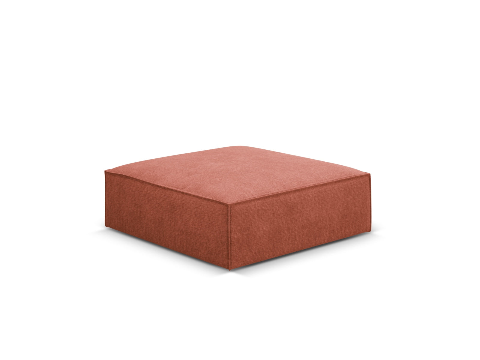 Stylischer Kaelle Pouf in warmem Terracotta, ideal als Sitzgelegenheit oder dekoratives Element für jedes Zuhause.