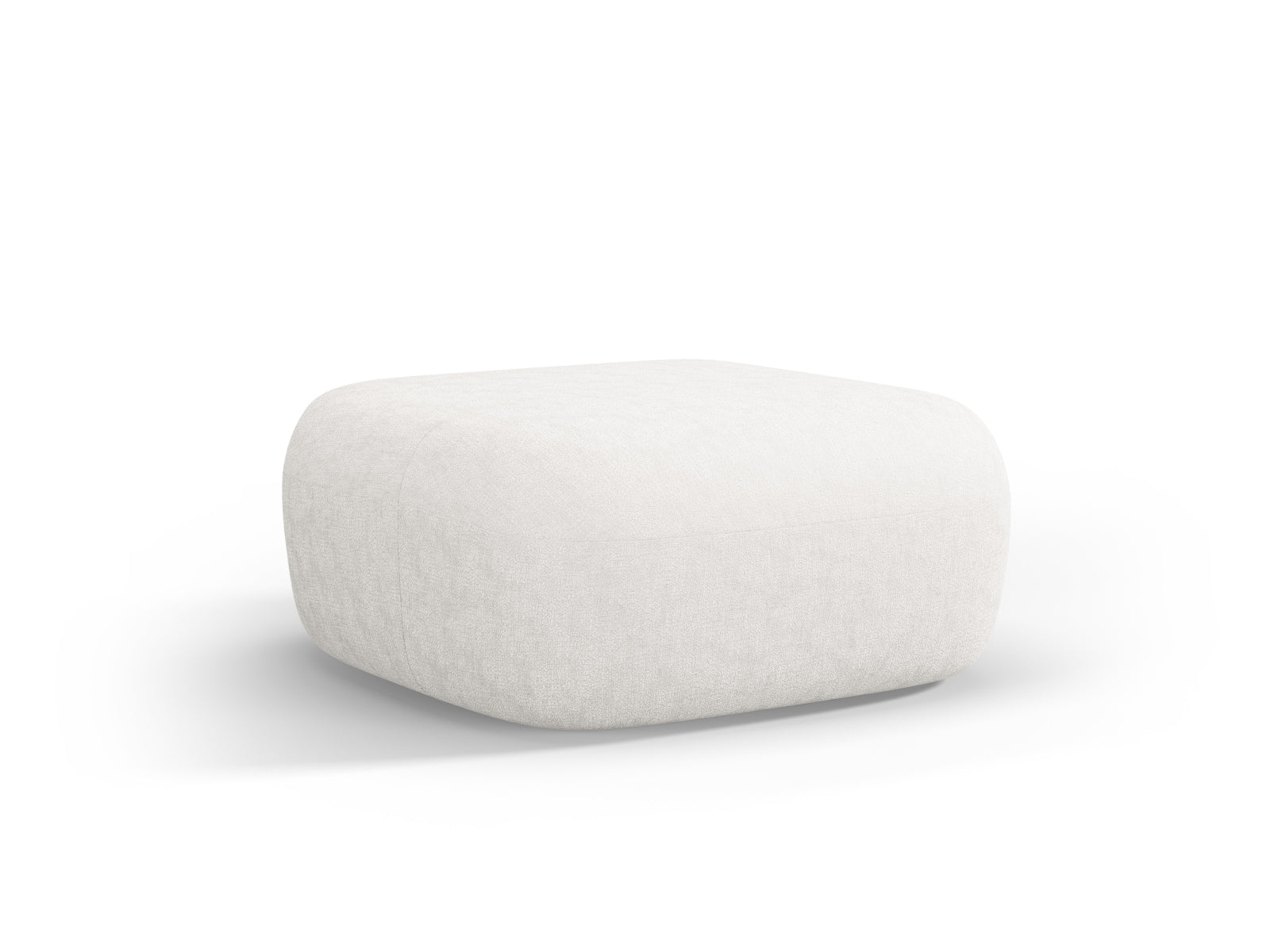 Stylischer Jenny Pouf in sanftem Beige, ideal für jeden Raum. Bequem und vielseitig einsetzbar, perfekt für entspannte Momente.