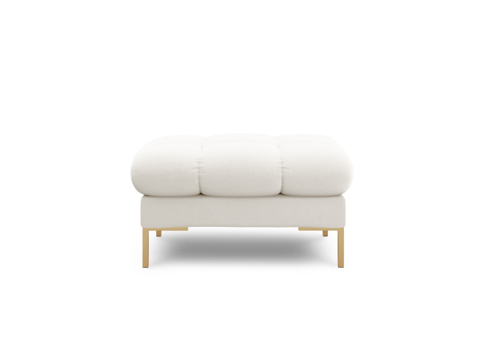 Mamaia Pouf 1 Sitz in Light Beige/Gold präsentiert im Onlineshop von KAQTU Design AG. Pouf ist von Micadoni